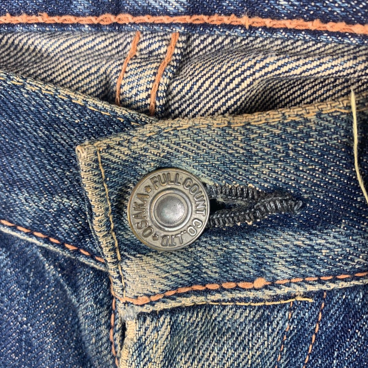 Full Count & Co. × Japanese Brand Vintage FULL COUNT & CO selvedge distressed blue jeans Size US 30 / EU 46 - 5 Thumbnail