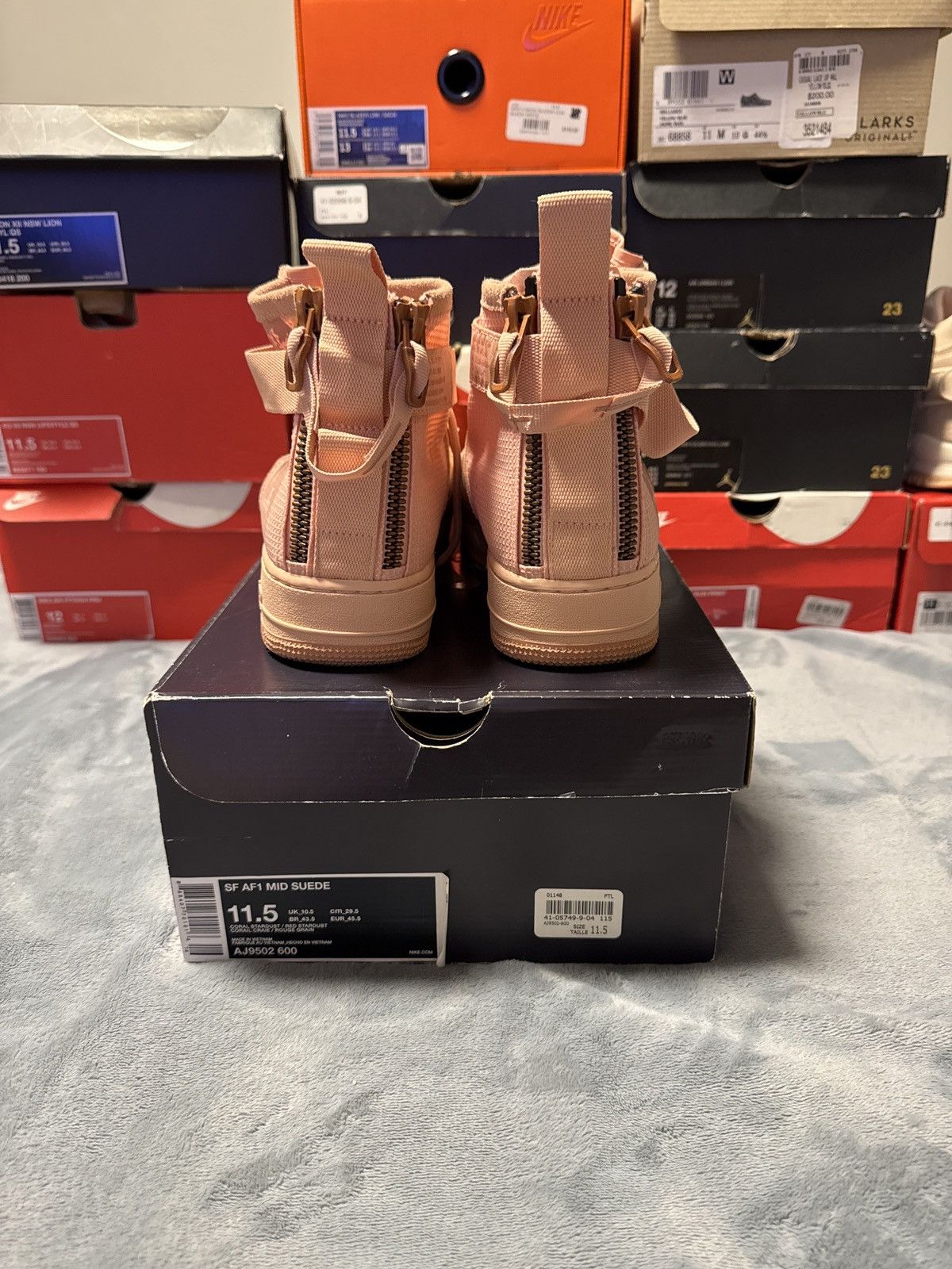 Nike NIKE SF AF1 SUEDE ‘Coral Stardust’ Size US 11.5 / EU 44-45 - 5 Thumbnail