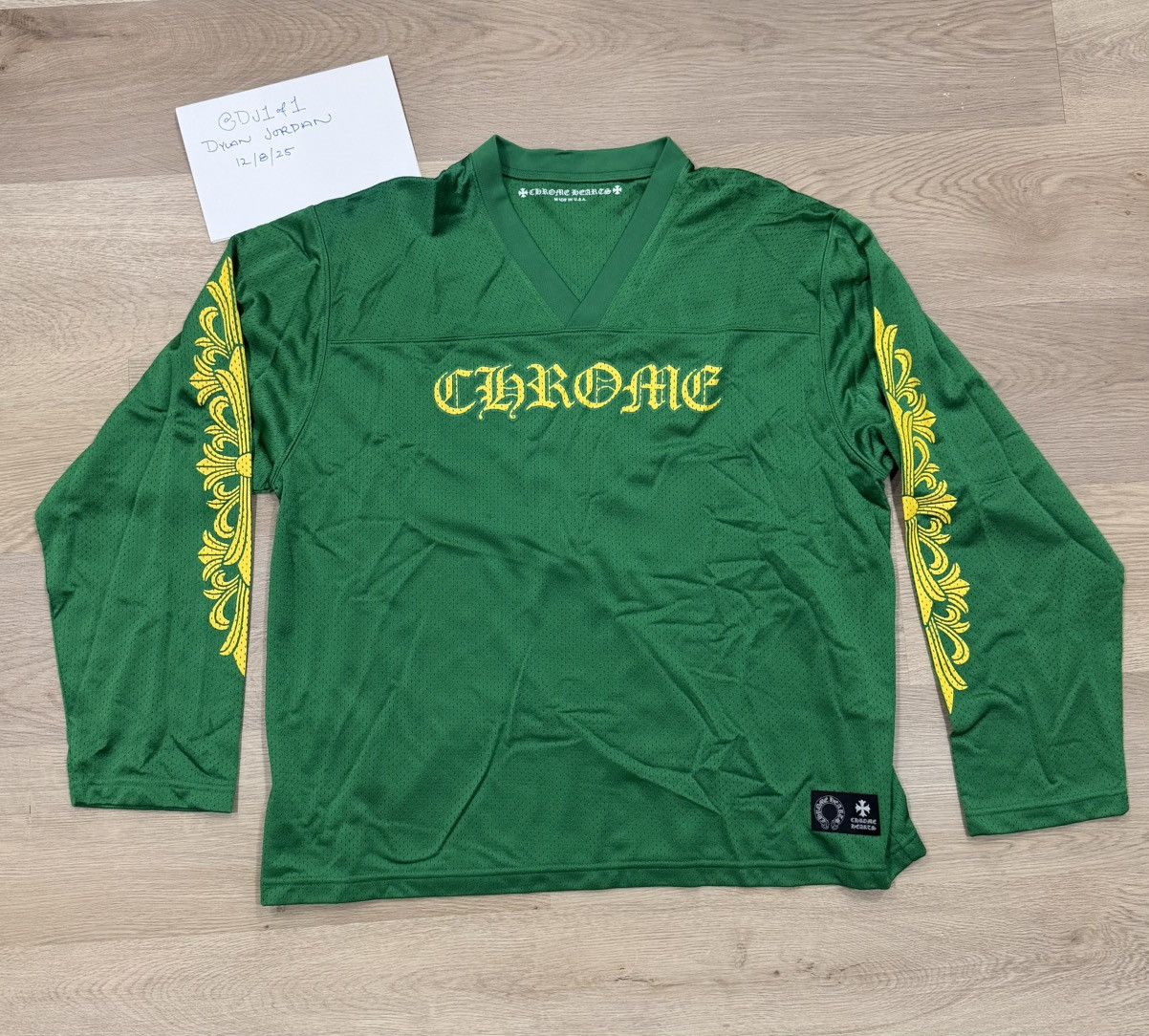 Chrome Hearts Chrome Hearts Sports Mesh Warm Up Jersey Long Sleeve XL Size US XL / EU 56 / 4 - 1 Thumbnail