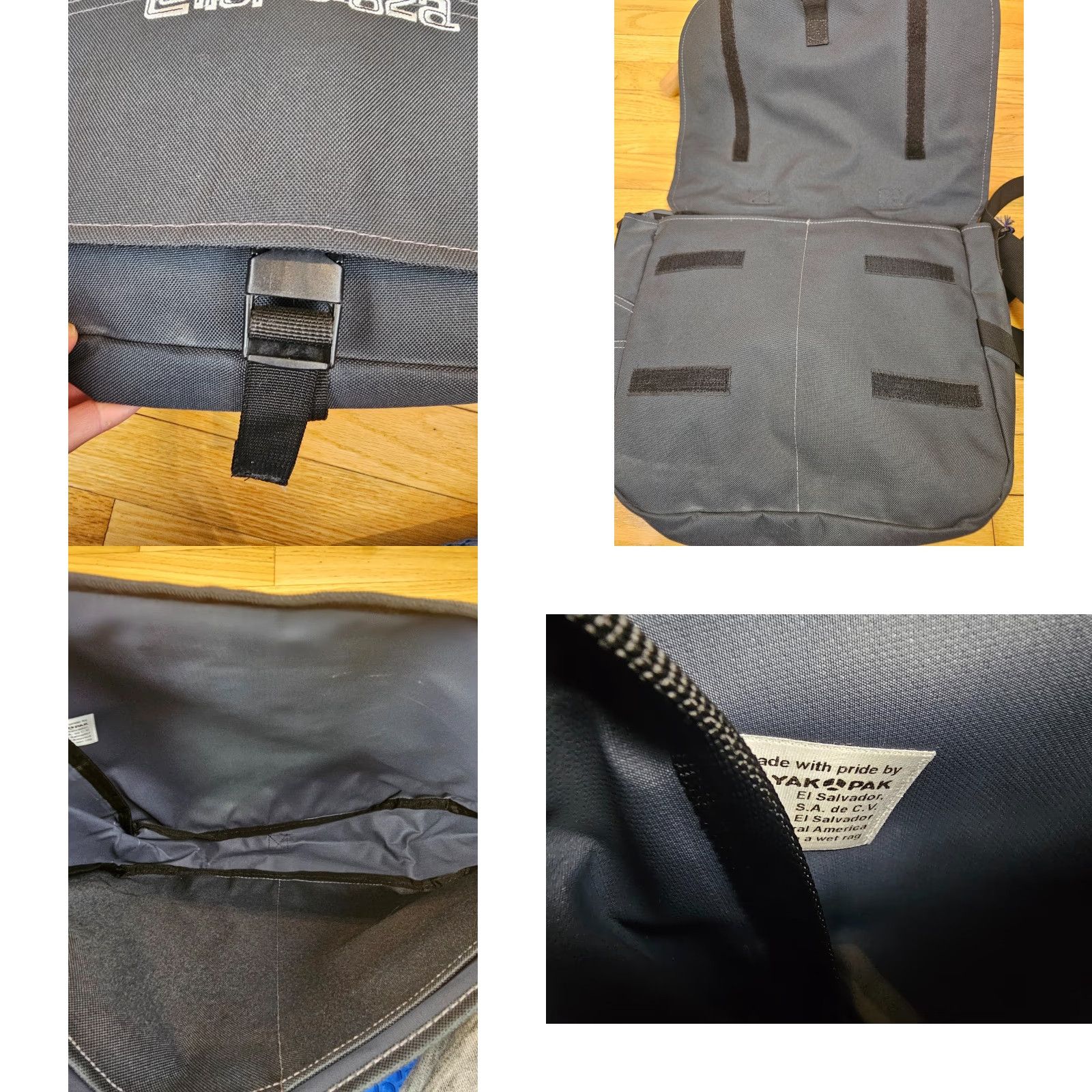 Dickies VINTAGE NWT 90's DICKIES YAK PAK CROSS BAG SZ 16X13X4 Black Canvas Crossbody Mens Womens Unisex Adults Size ONE SIZE - 8 Thumbnail