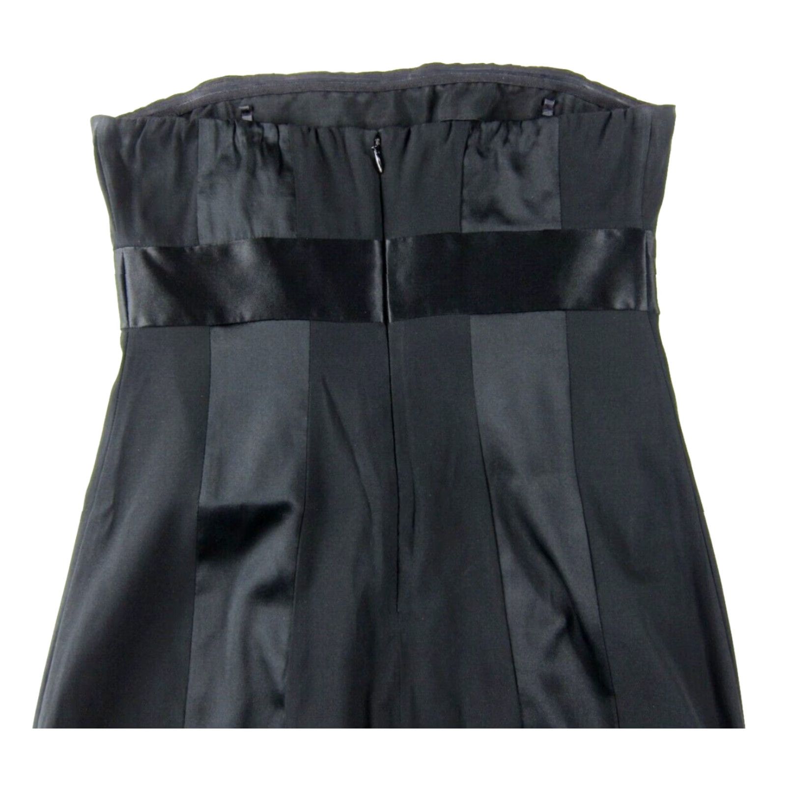 Express Express Silk Classic Black Strapless Sheath Dress - Express Design Studio - Party Cocktail 0 Women Size XS / US 0-2 / IT 36-38 - 5 Thumbnail