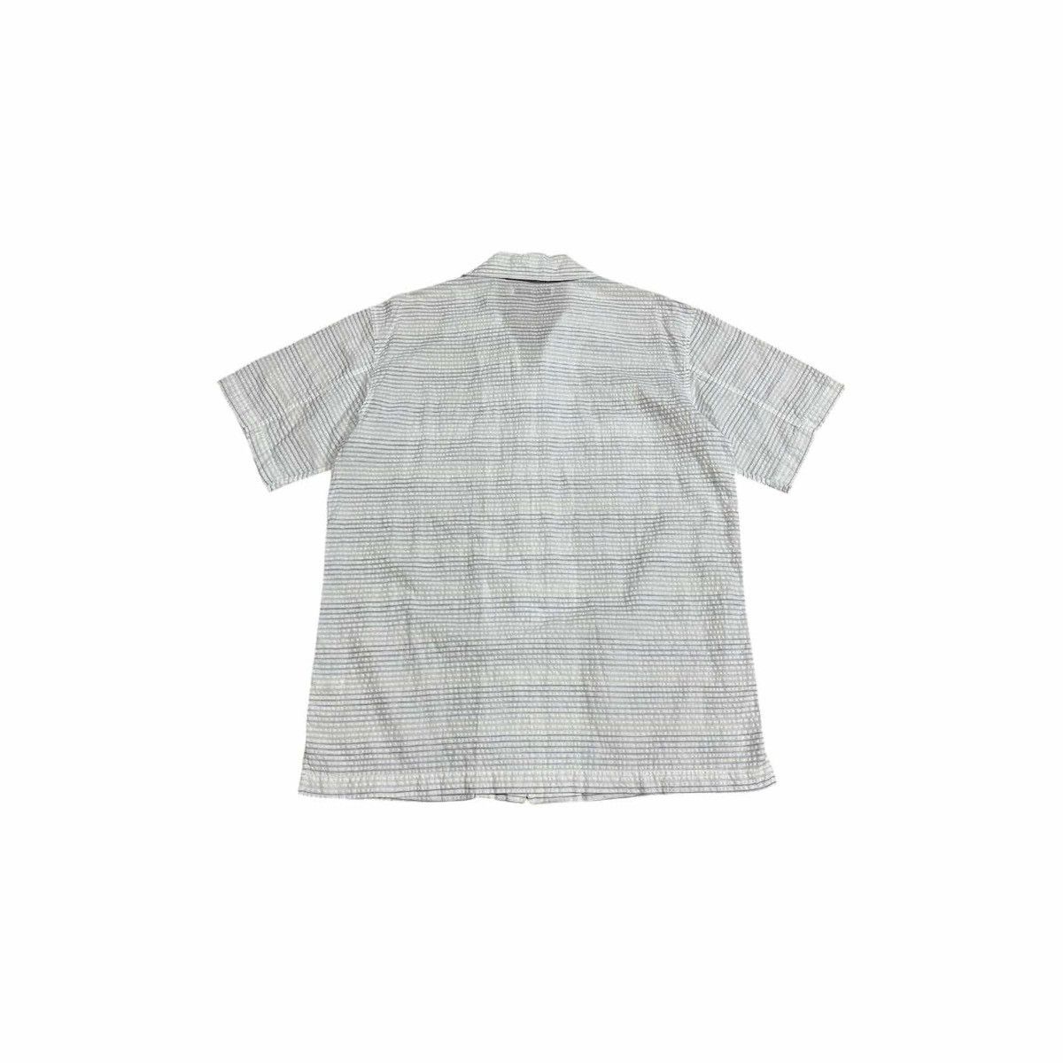 Japanese Brand 🔥Rare Vintage Kansai Jeans Striped Zip Shirt Double Pockets Size US L / EU 52-54 / 3 - 9 Thumbnail