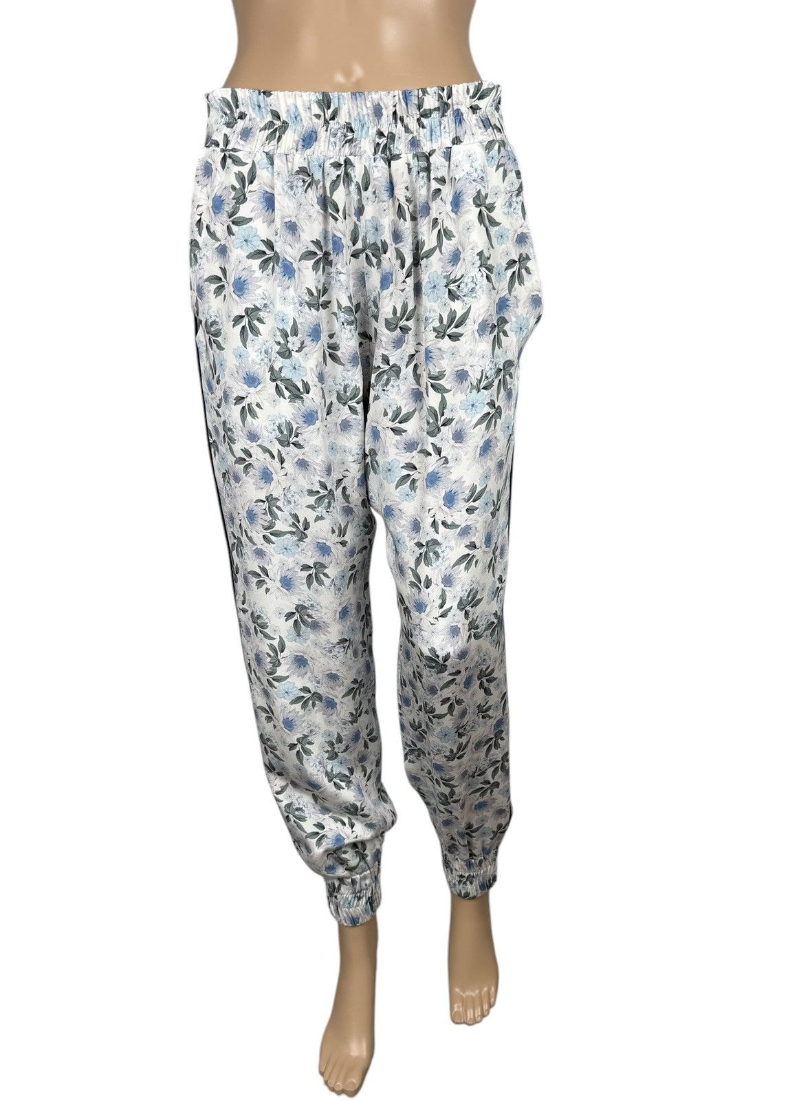 Other Mother Of Pearl Printed Floral Silk Joggers size IT40 US6 Size 27" / US 4 / IT 40 - 2 Thumbnail