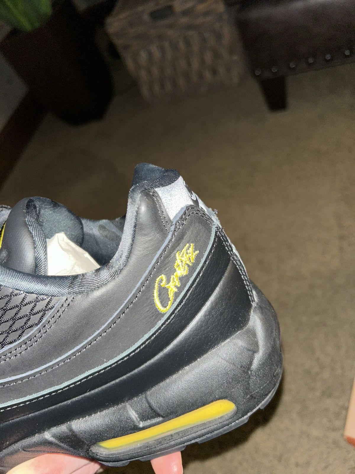 Corteiz × Nike Nike Air Max 95 Corteiz Honey Black Size US 11.5 / EU 44-45 - 8 Thumbnail
