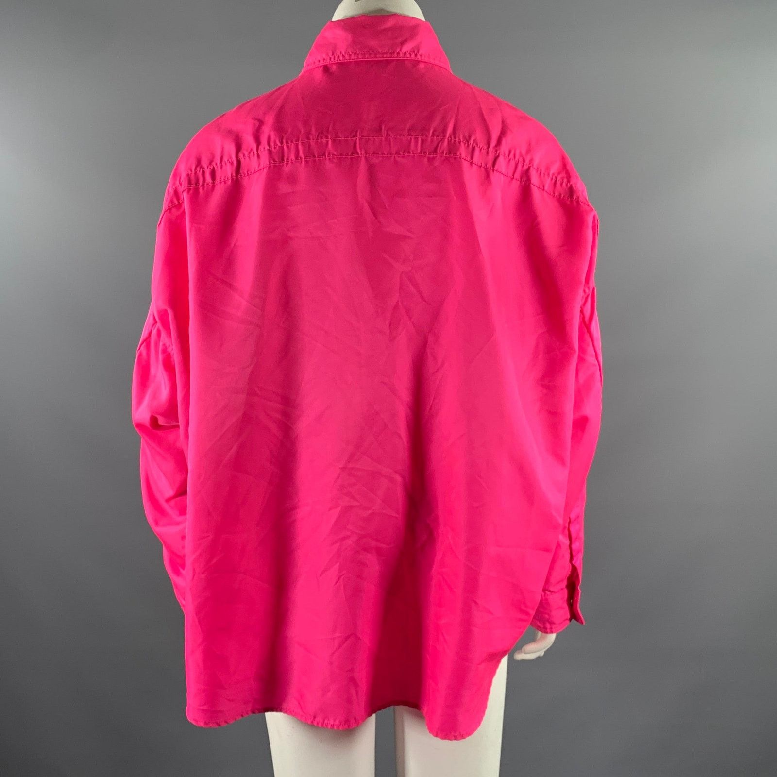 Frankie Shop THE FRANKIE SHOP Size M/L Pink Polyester Shirt Jacket Shirt Size M / US 6-8 / IT 42-44 - 3 Thumbnail