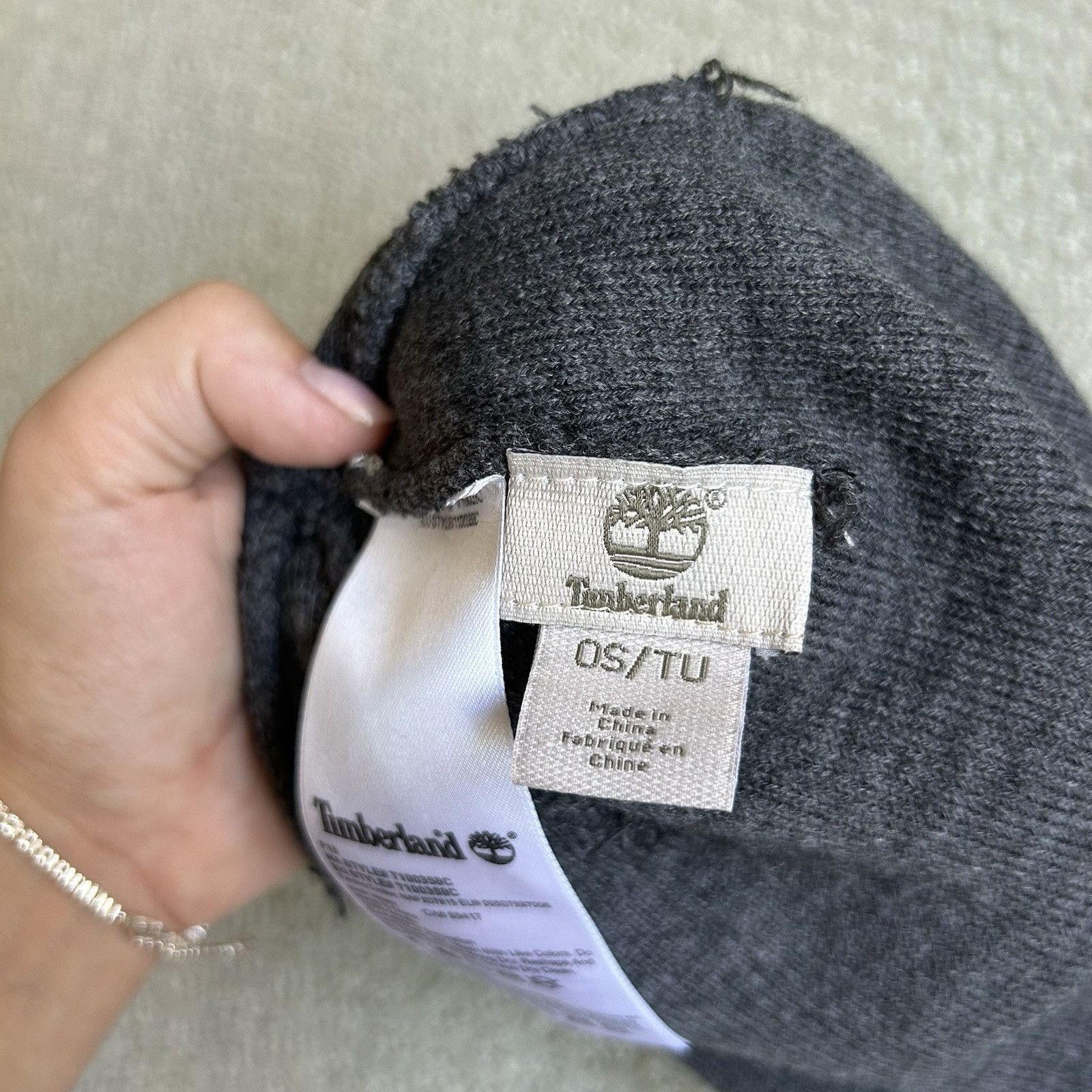Timberland Timberland Men’s Logo Cuff Watch Cap Beanie Winter Hat Gray Size ONE SIZE - 10 Thumbnail