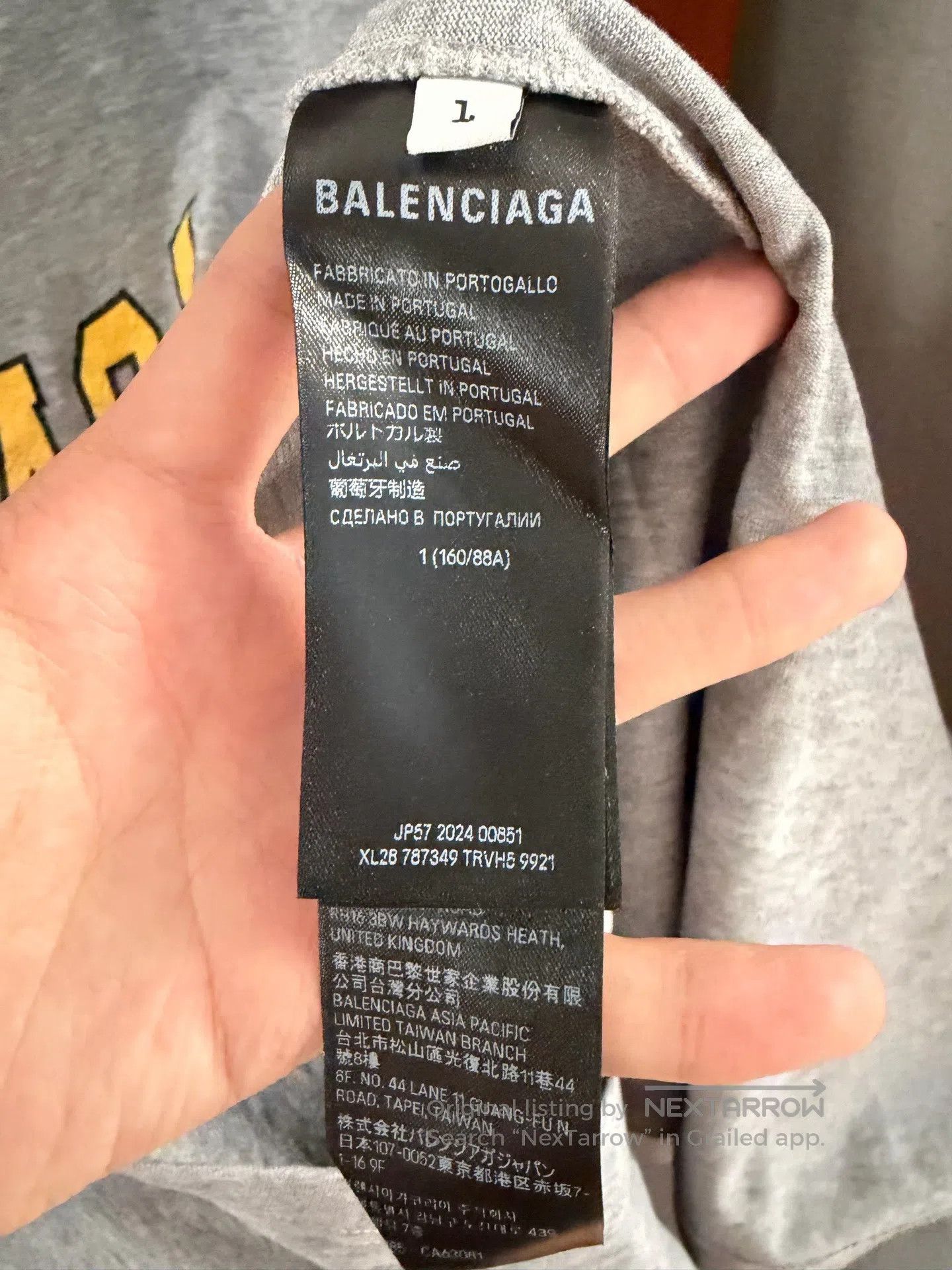 Balenciaga Balenciaga Deformed Letter Printed Short Sleeve| Size US S / EU 44-46 / 1 - 4 Thumbnail