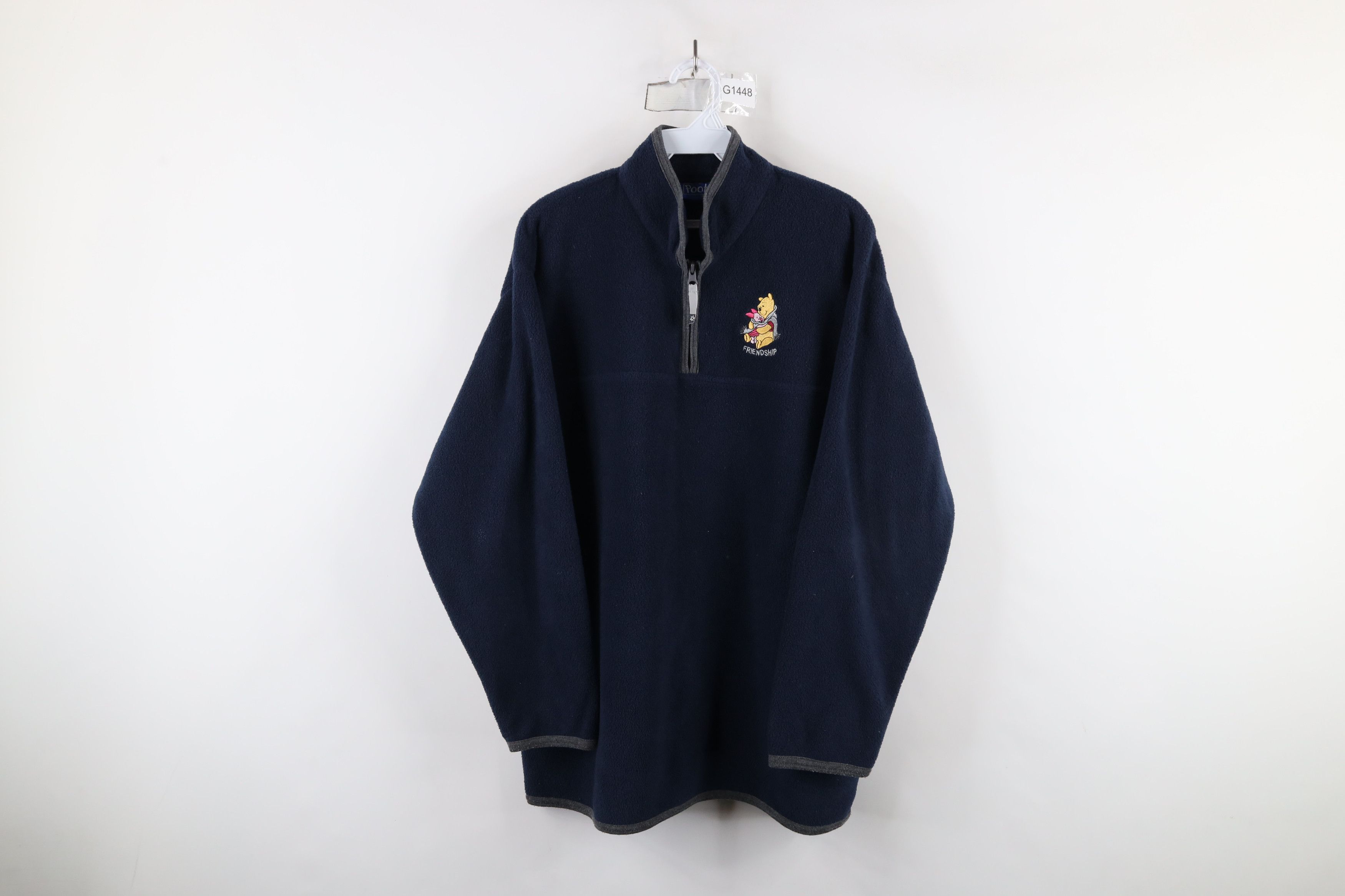 Disney × Vintage Vintage 90s Disney Winnie the Pooh Friendship Fleece Sweater Size L / US 10 / IT 46 - 1 Thumbnail