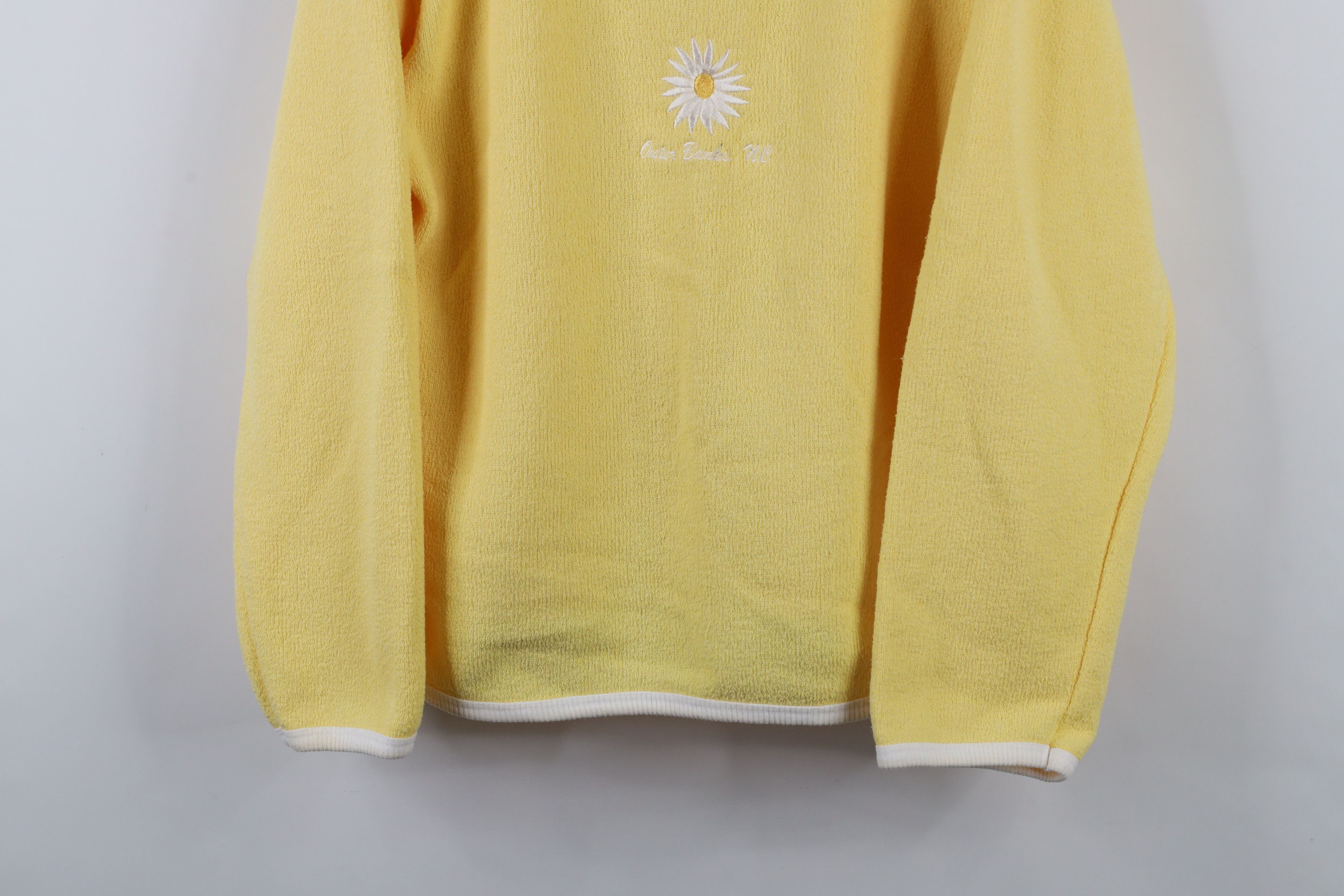 Vintage Vintage 90s Streetwear Terry Cloth V-Neck Sweatshirt USA Size L / US 10 / IT 46 - 3 Thumbnail