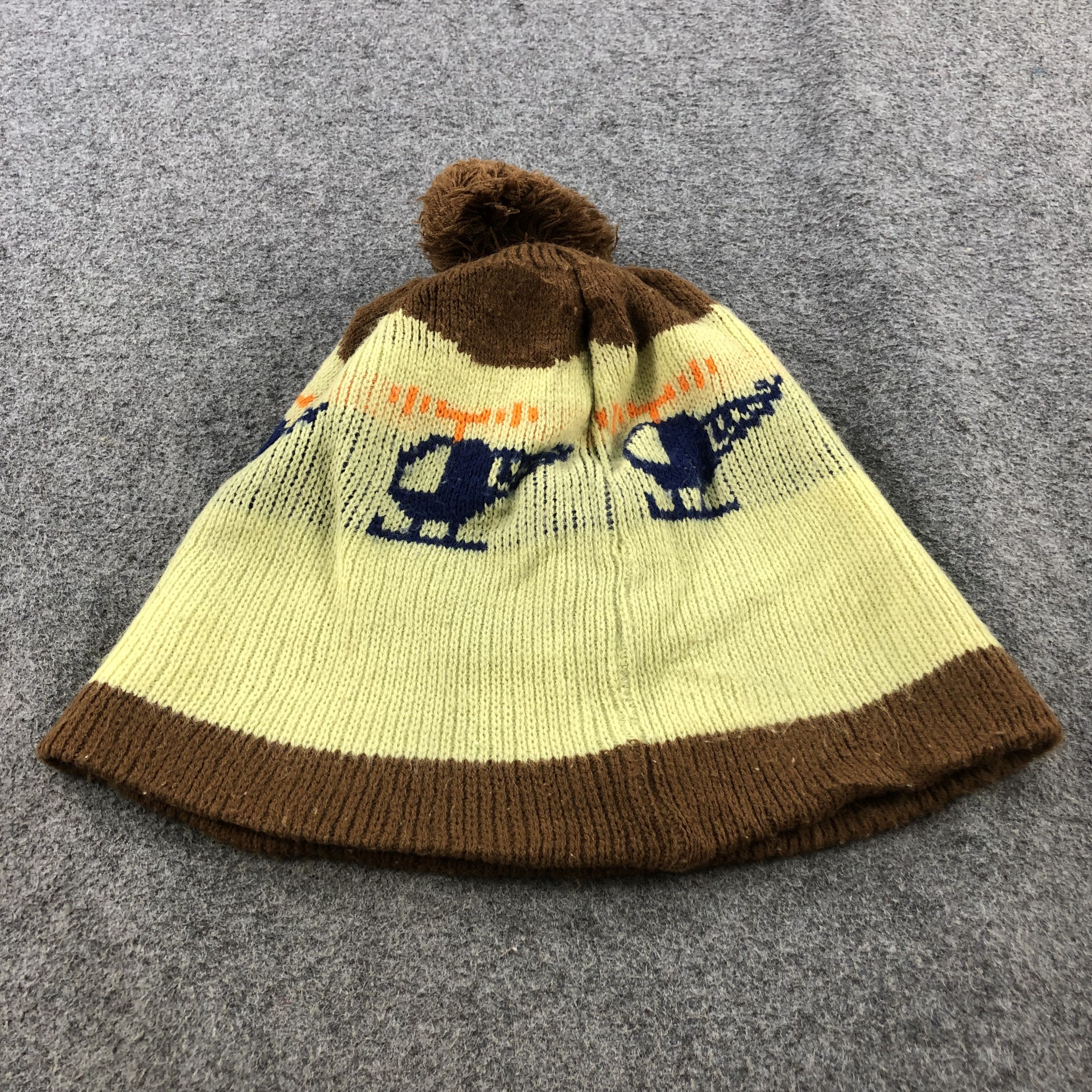 Vintage Unknown HP Helicopter Bobble Beanie Snowcap Snow Hat B197 Size ONE SIZE - 4 Thumbnail