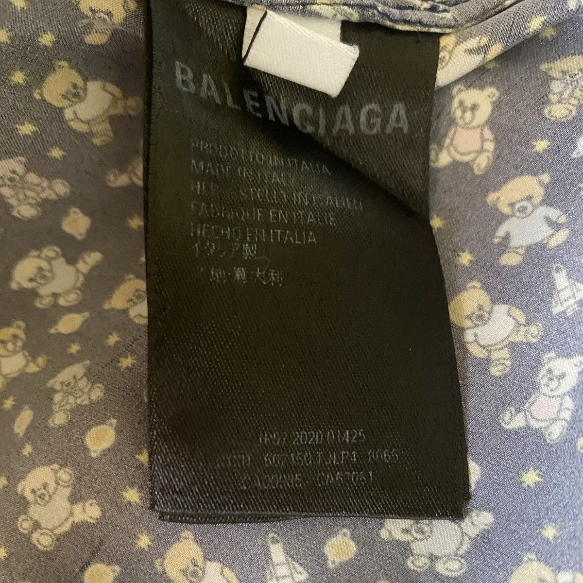 Balenciaga Balenciaga Silk Teddy Bear Pajama Shirt Size XS / US 0-2 / IT 36-38 - 7 Thumbnail