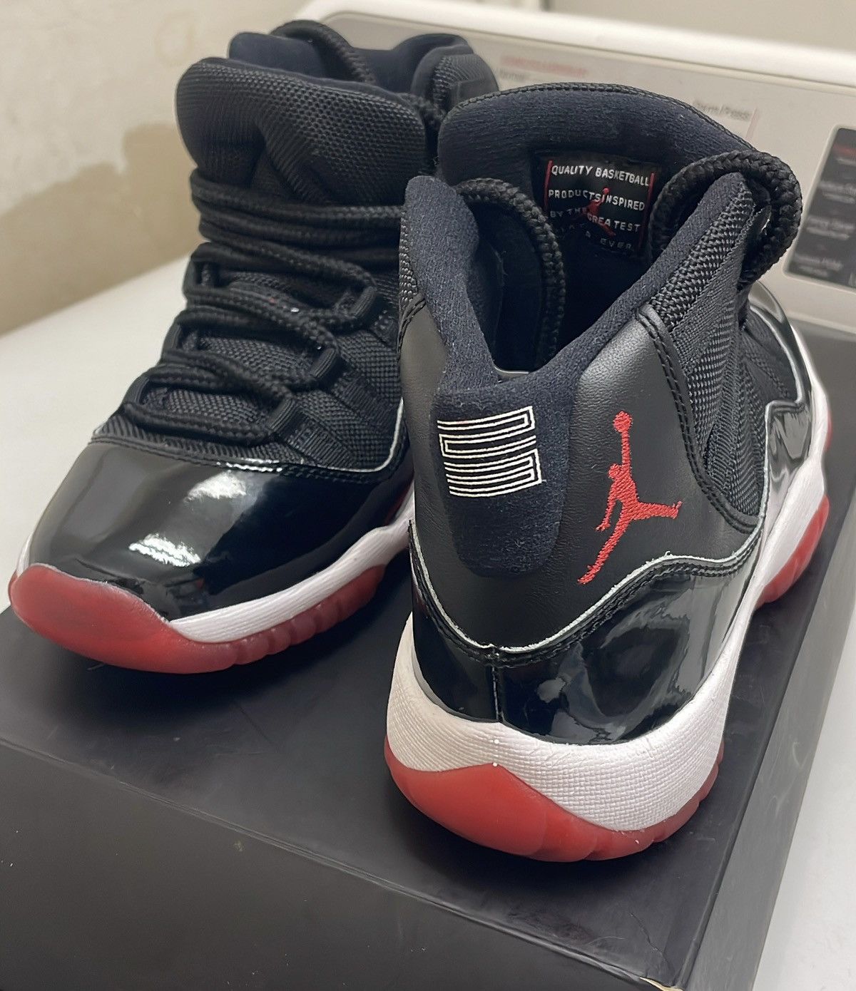 Jordan Brand Air Jordan 11 Retro GS 'Bred' 2019 US Youth’s Size 4.5 Size US 4.5 / IT 34.5 - 12 Thumbnail