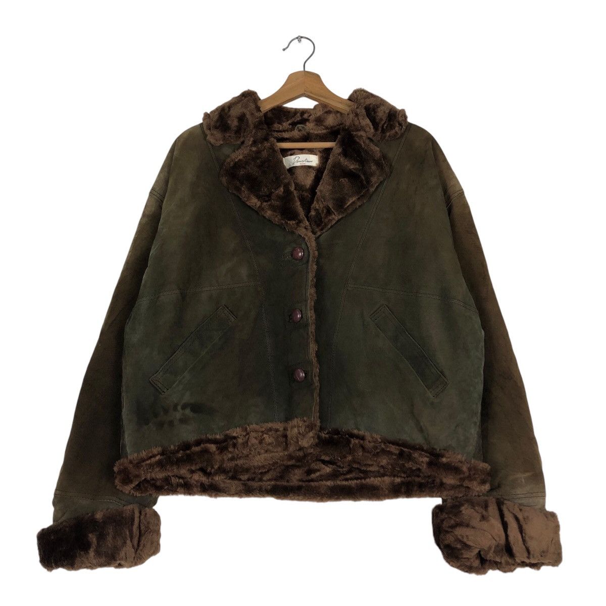 Designer 📌Doux tisow Femme Mink Fur Lining Cardigan Jacket Size US M / EU 48-50 / 2 - 2 Thumbnail