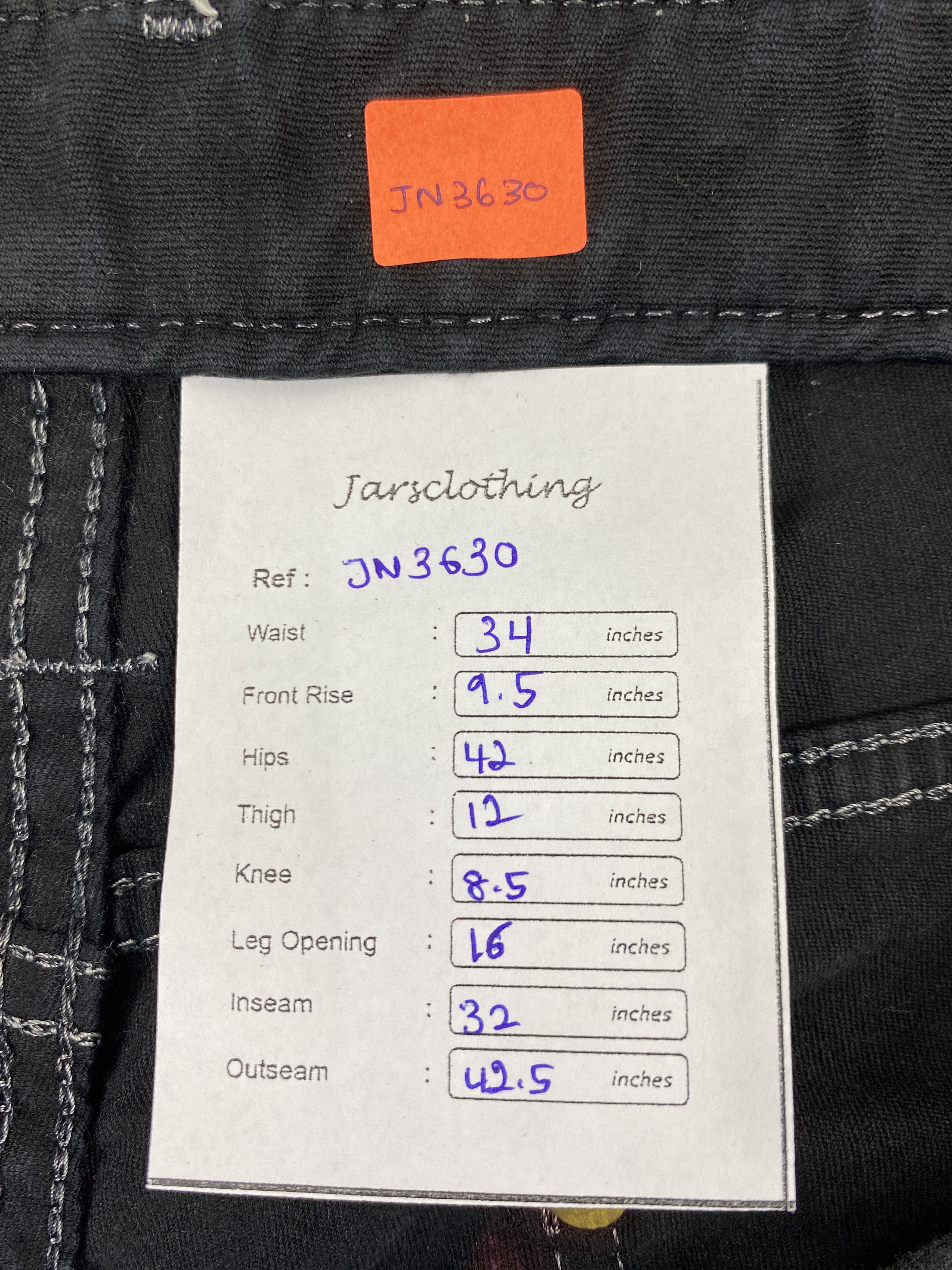 Japanese Brand Vintage HR Market 34x32 Denim Pants- JN3630 Size US 34 / EU 50 - 9 Thumbnail