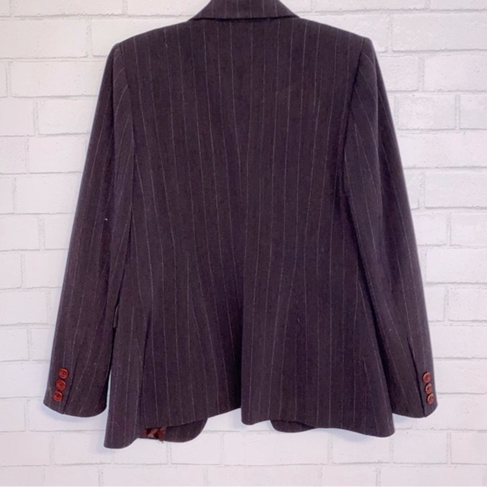 Wolford WOLFORD Germany $700 Burg Pinstripe Women’s Blazer EU40 US 6 Size M / US 6-8 / IT 42-44 - 11 Thumbnail