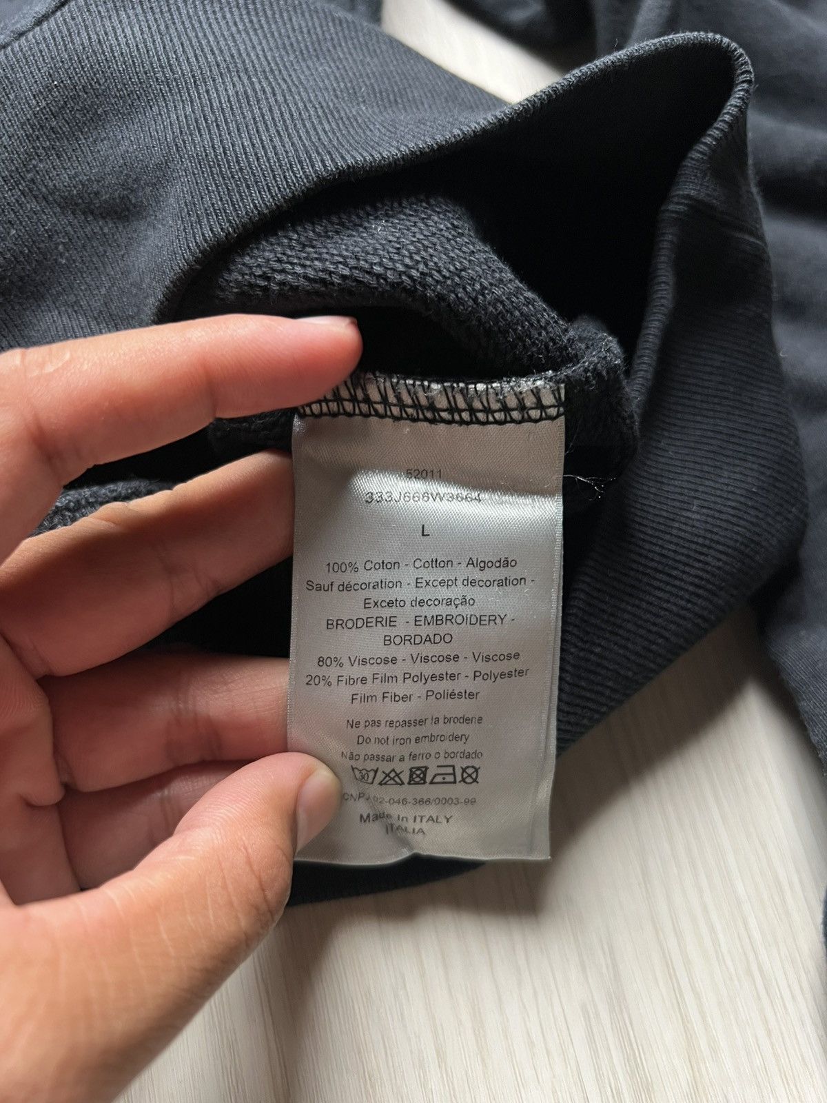 Dior Dior Embroidered Sweatshirt Size US L / EU 52-54 / 3 - 6 Thumbnail