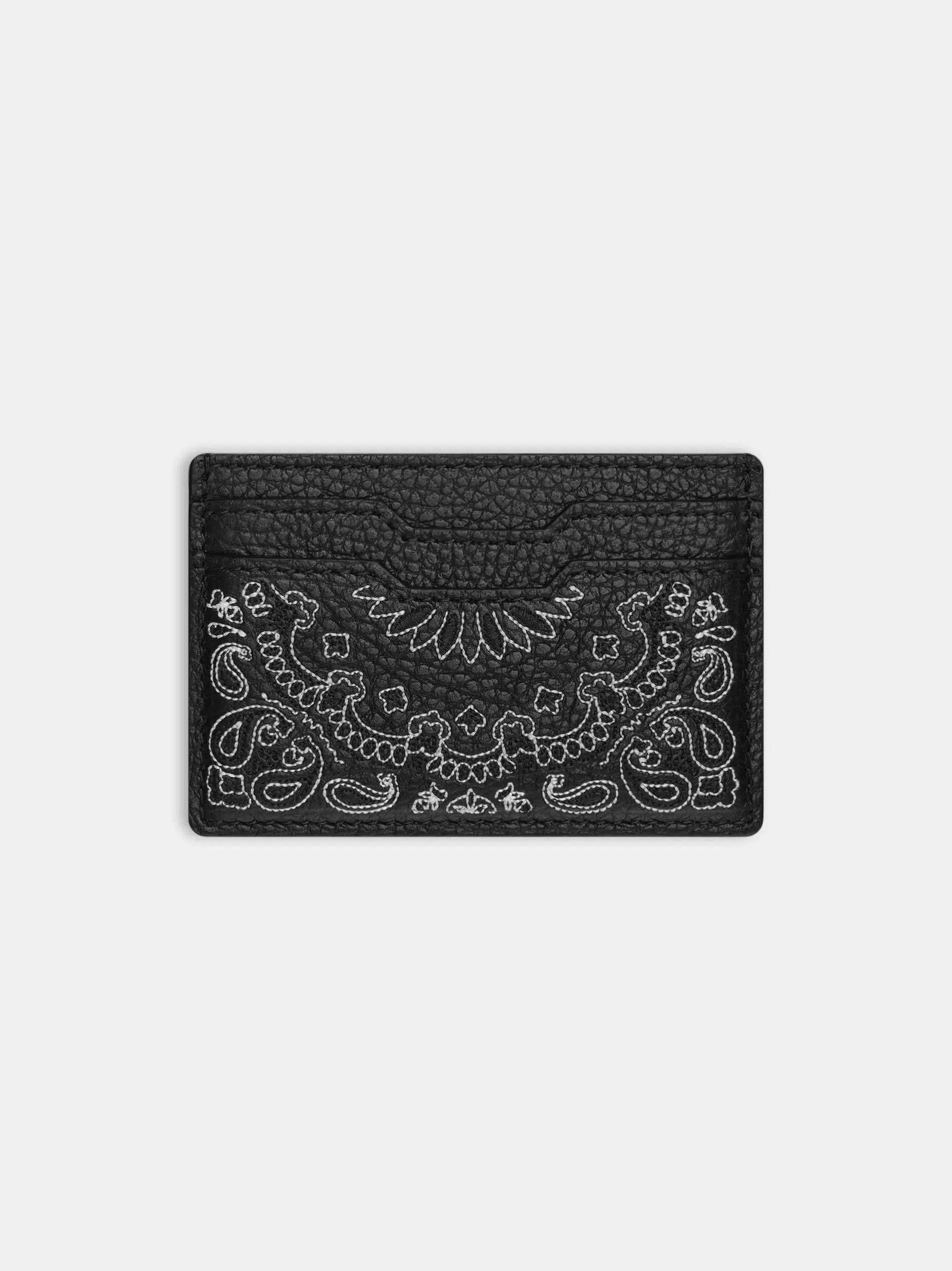 Amiri o1gr1nt0426 Size: OS / Bandana Card Holder in Black Size ONE SIZE - 1 Preview