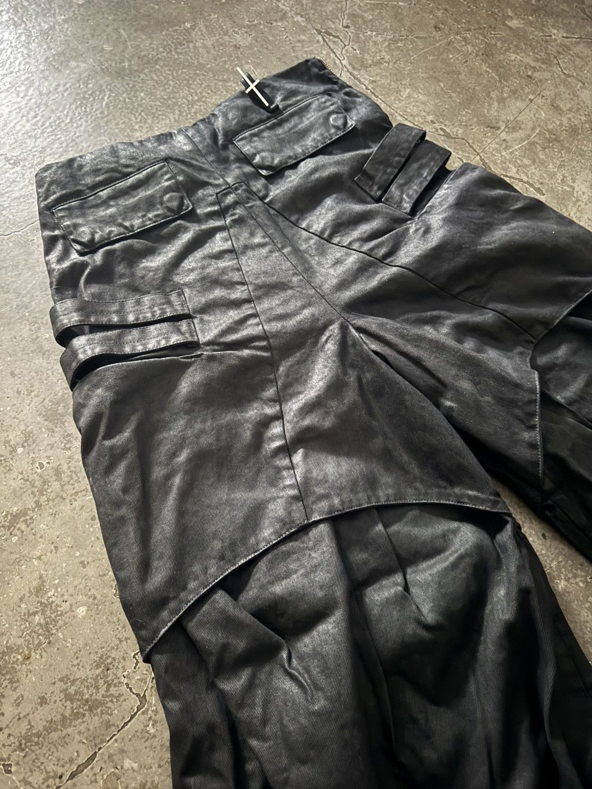SHINE LUXURY “RAMMERTECK” LAYERED DEFENDER CARGO TANK PANTS Size US 32 / EU 48 - 9 Thumbnail