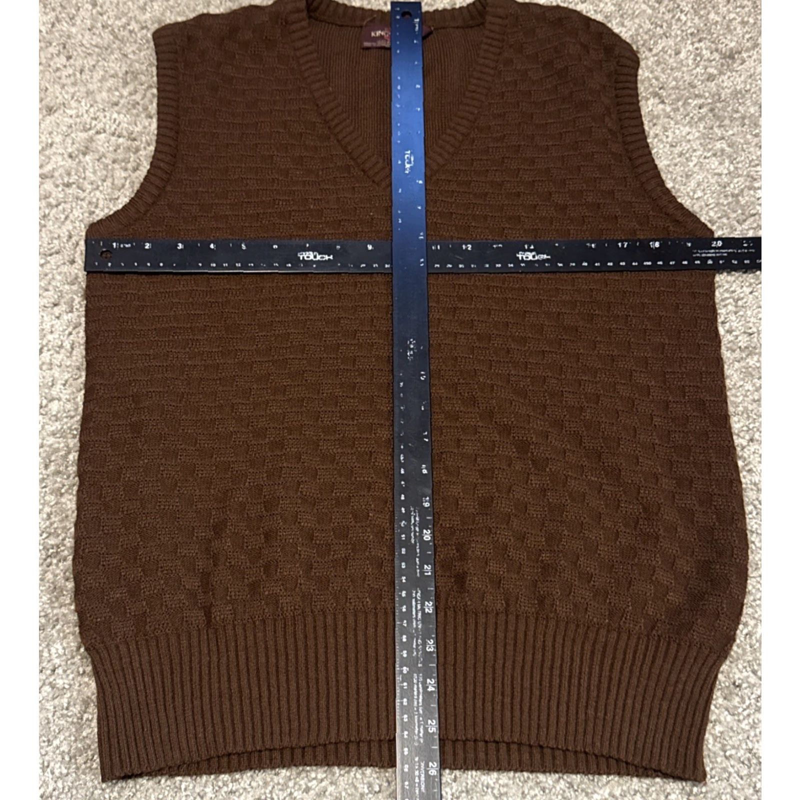 Vintage VINTAGE Kingsport Brown Acrylic Knit Sweater Vest Large Size US L / EU 52-54 / 3 - 5 Thumbnail