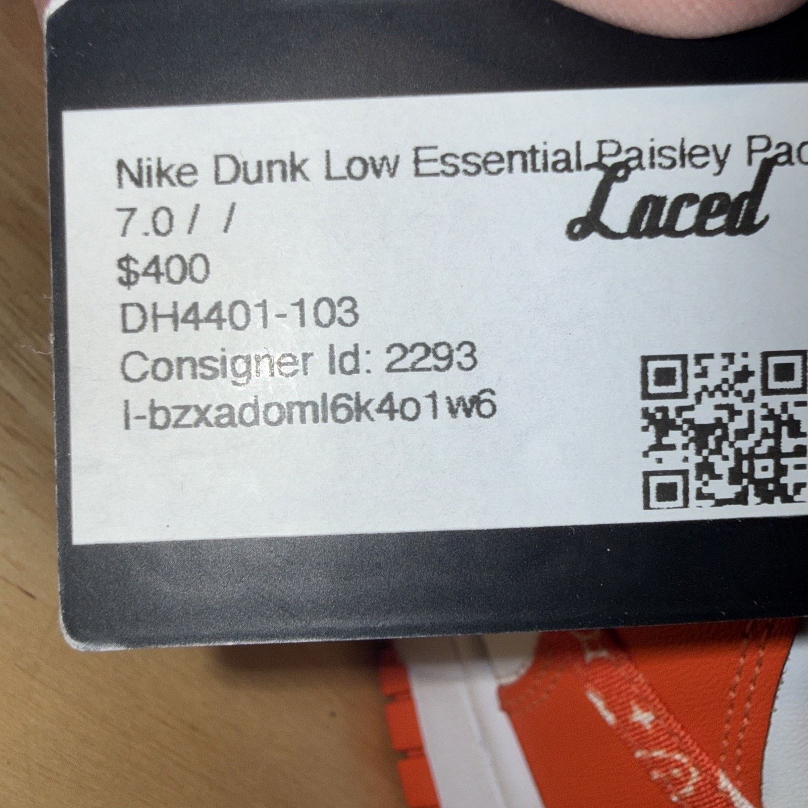 Nike Nike Dunk Low Essential Paisley Pack Orange - DH4401-103 Size US 7 / IT 37 - 9 Thumbnail