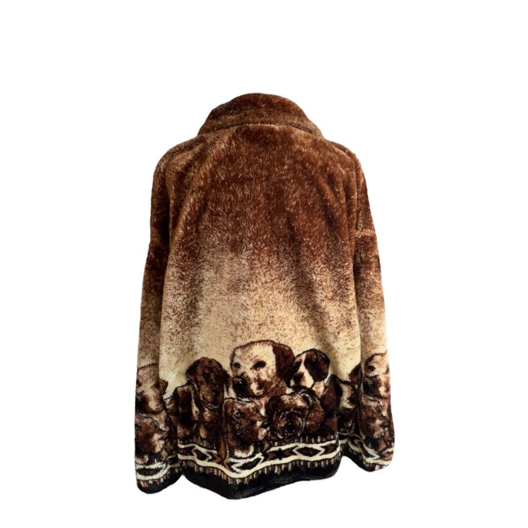 Vintage Vintage 90s Cobblestone Canyon XL Fleece Dogs Labs Zip Jacke Size XL / US 12-14 / IT 48-50 - 2 Thumbnail