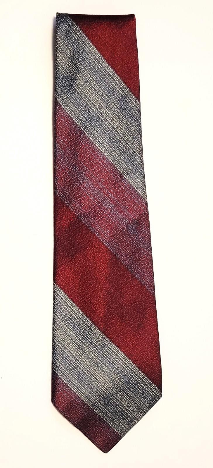 Other Brussell’s Beverly Hills Red & Silver Diagonal Stripe 4" Size ONE SIZE - 1 Thumbnail