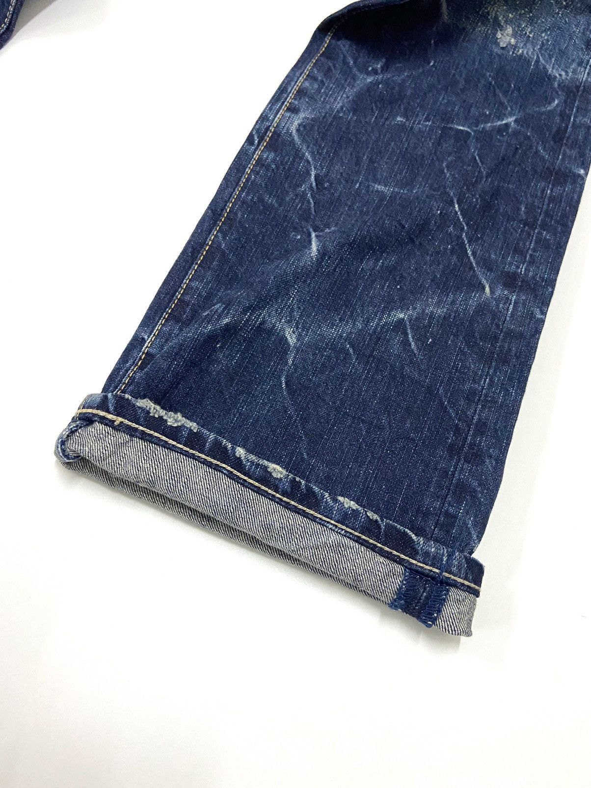 Japanese Brand BLUE WAY DISTRESSED JEANS Size US 34 / EU 50 - 16 Thumbnail