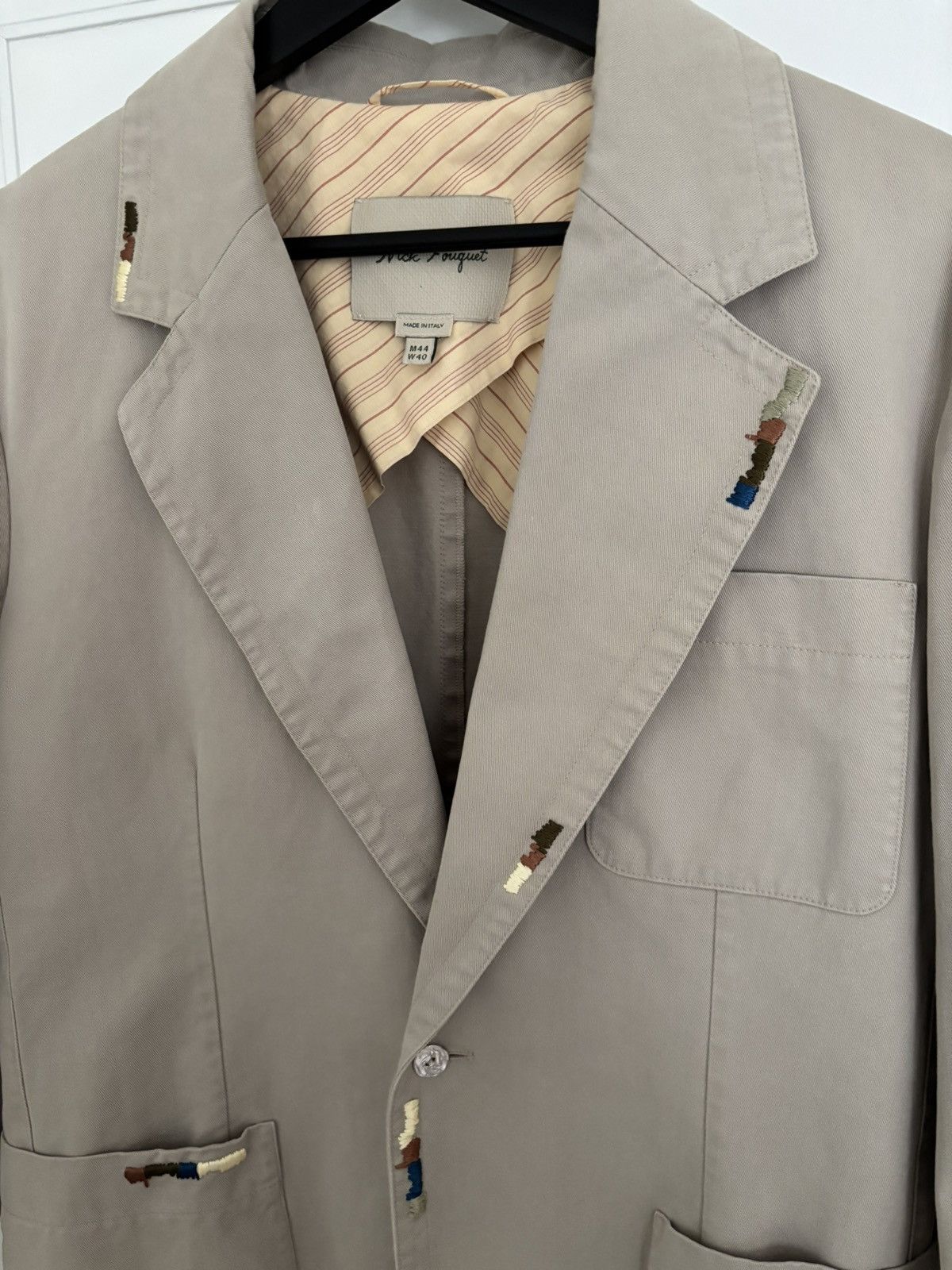 Nick Fouquet Nick Fouquet Embroidered Detailed Blazer Size 44S - 3 Thumbnail