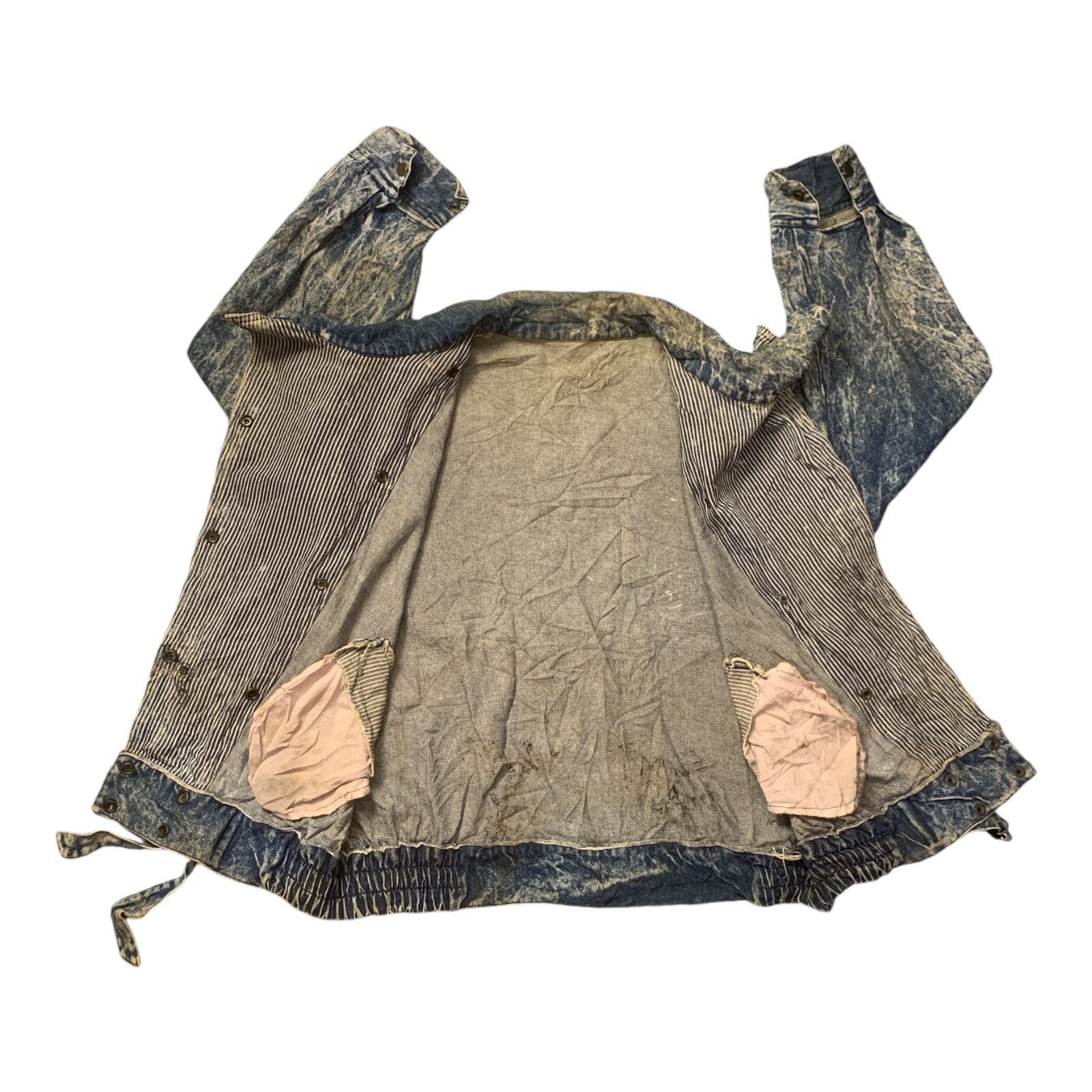 Japanese Brand × Vintage Rare Design Vintage Unknown Brand Denim Jackets Size L / US 10 / IT 46 - 3 Thumbnail