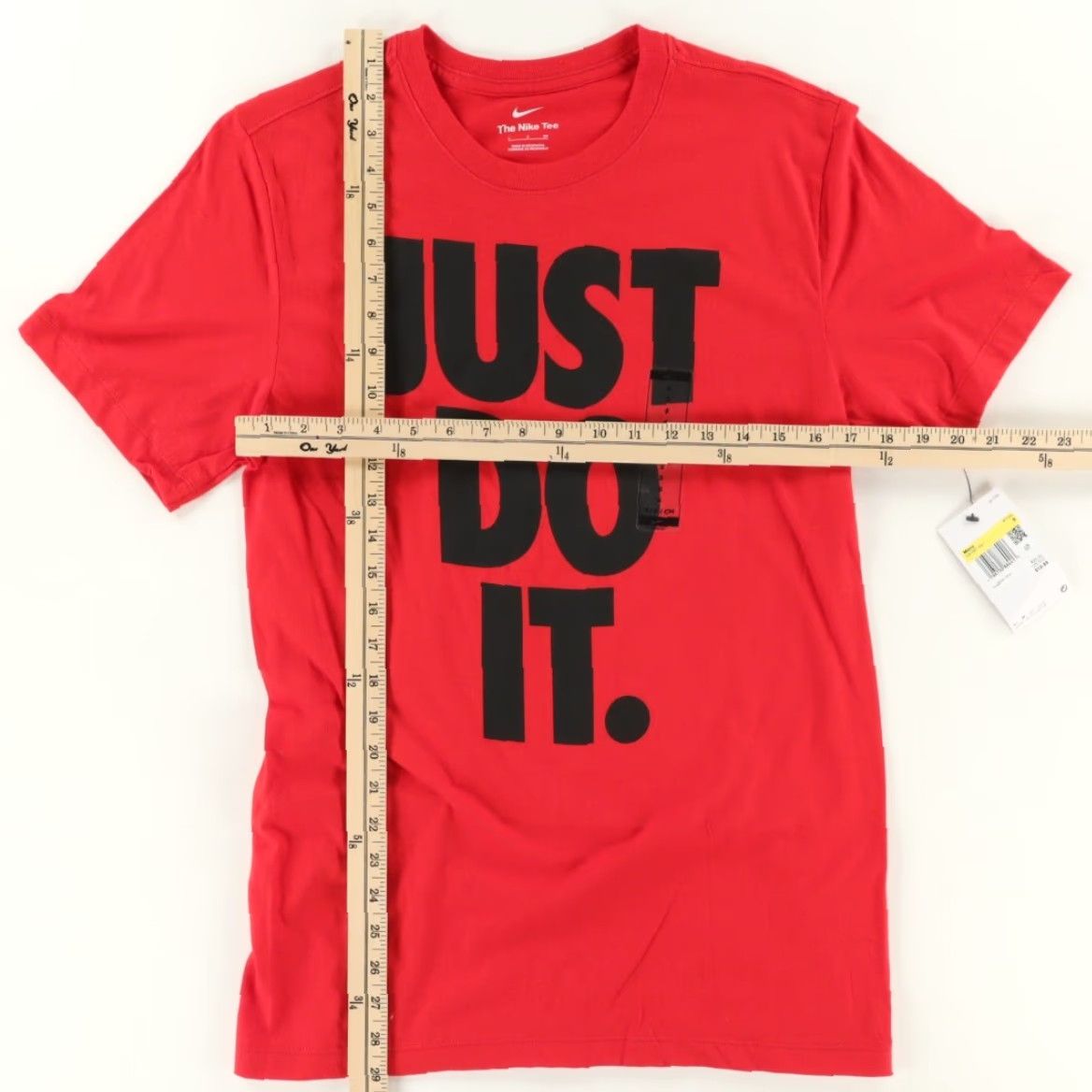 Nike Nike Just Do It. Bold Solid T-Shirt Red Men's S Shirt Size US S / EU 44-46 / 1 - 3 Thumbnail
