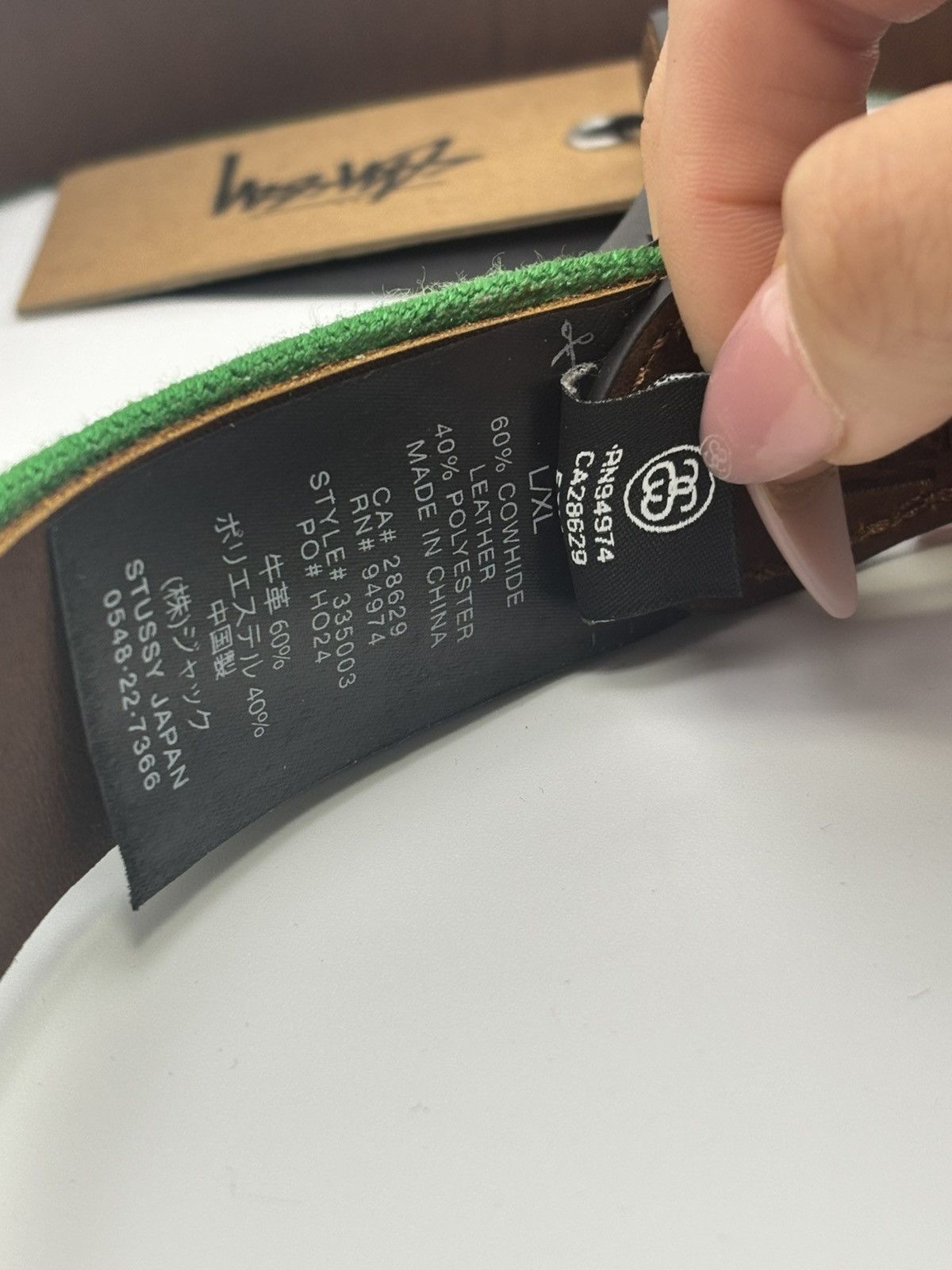 DENIM TEARS X STUSSY BELT SIZE L