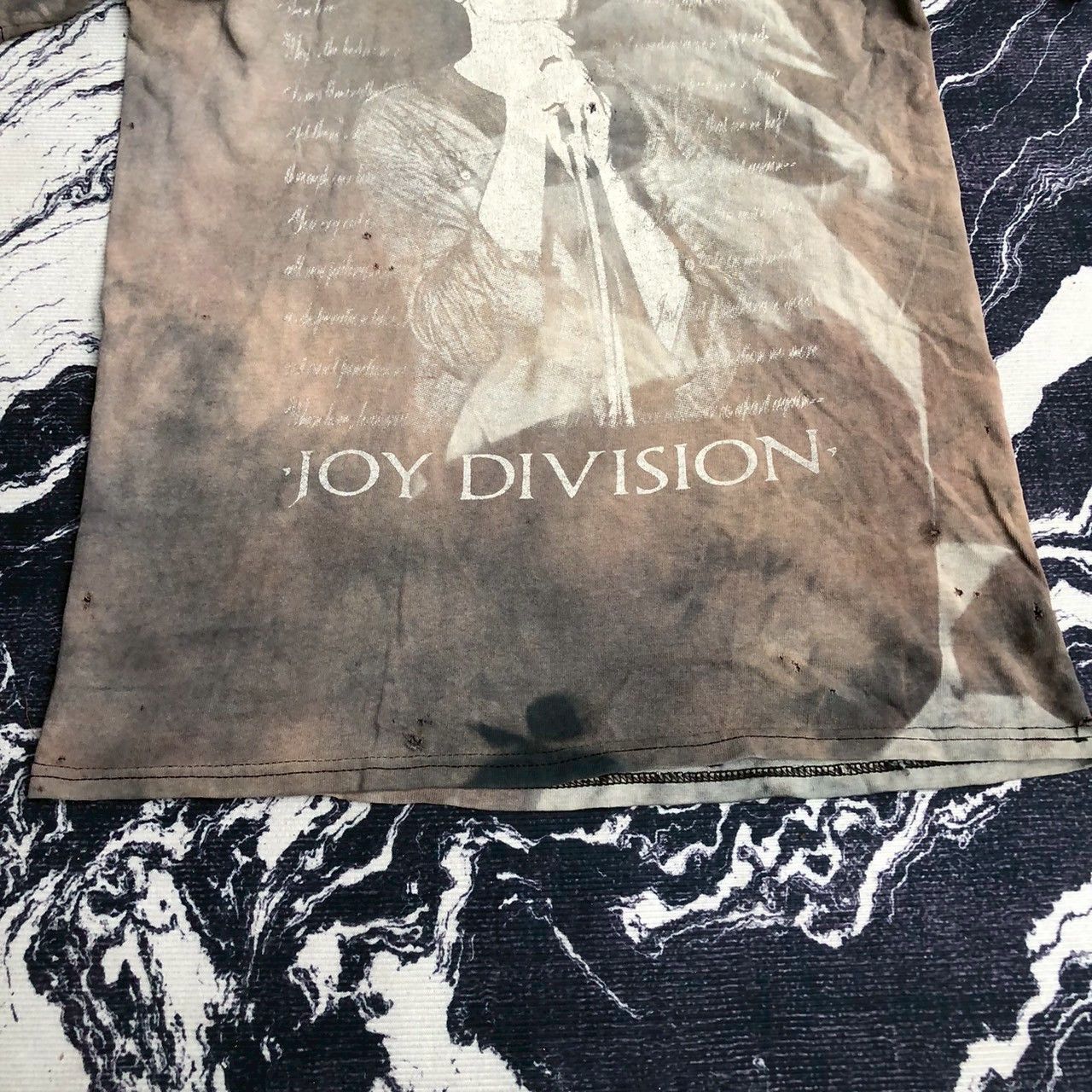 Band Tees Joy Division Ian Curtis Thrashed Vintage Tee Size US S / EU 44-46 / 1 - 4 Thumbnail