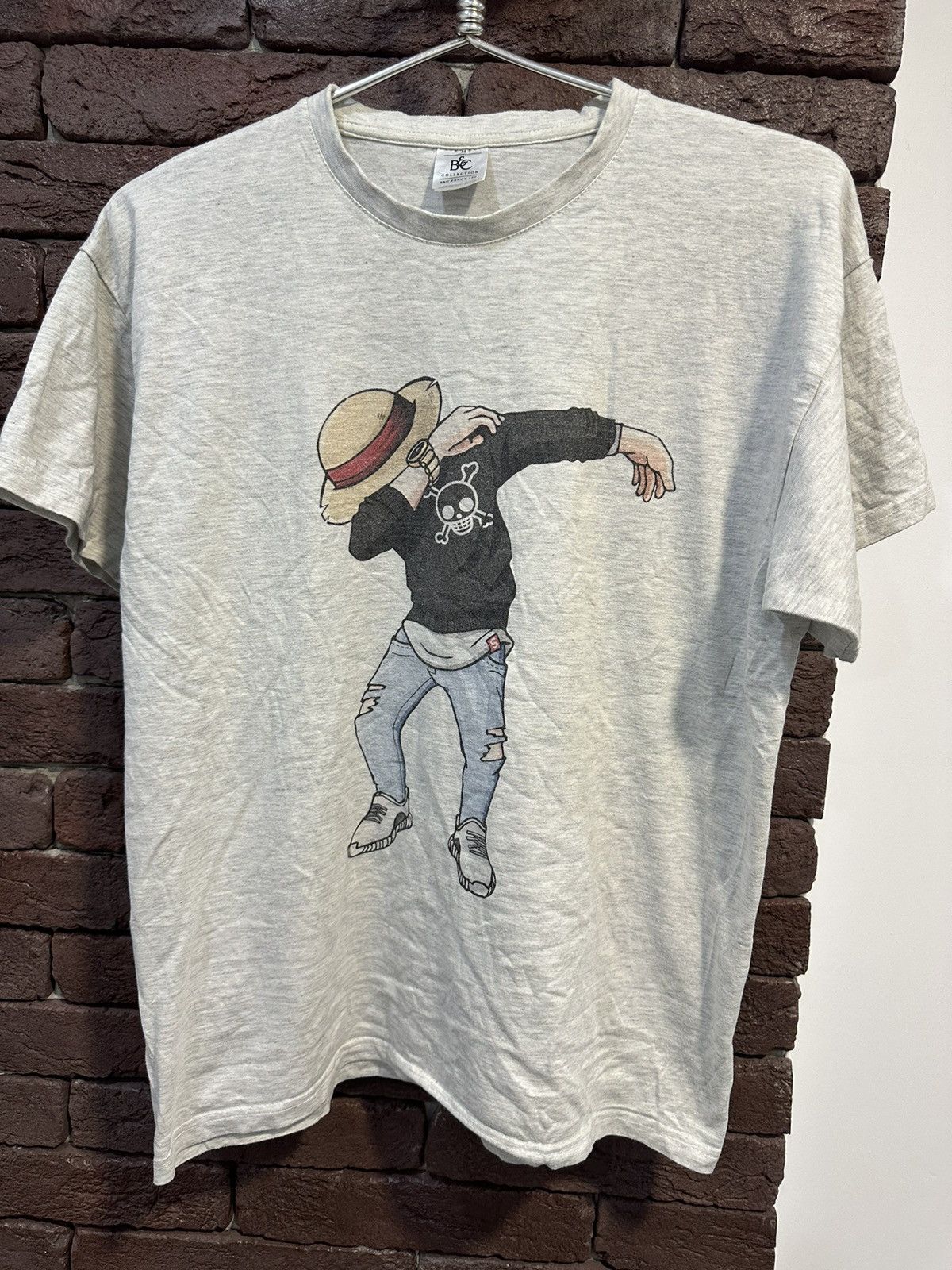 FR2 × One Piece Fr2 X One Piece Luffy Caution White T Shirt