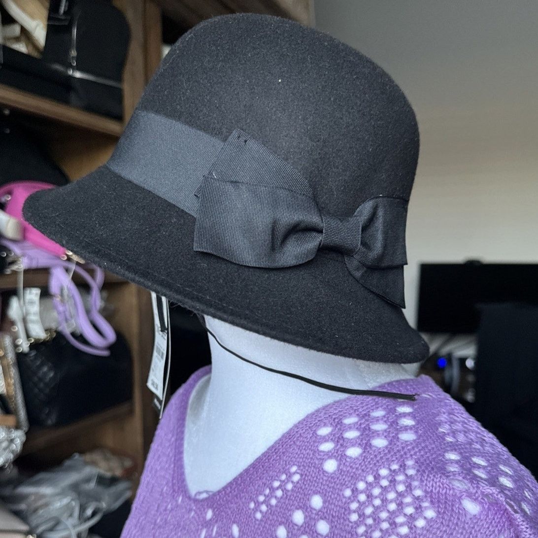 I.N.C Inc Black Clouche Hat / Derby Hat NWT New $49 Retail Size ONE SIZE - 2 Thumbnail