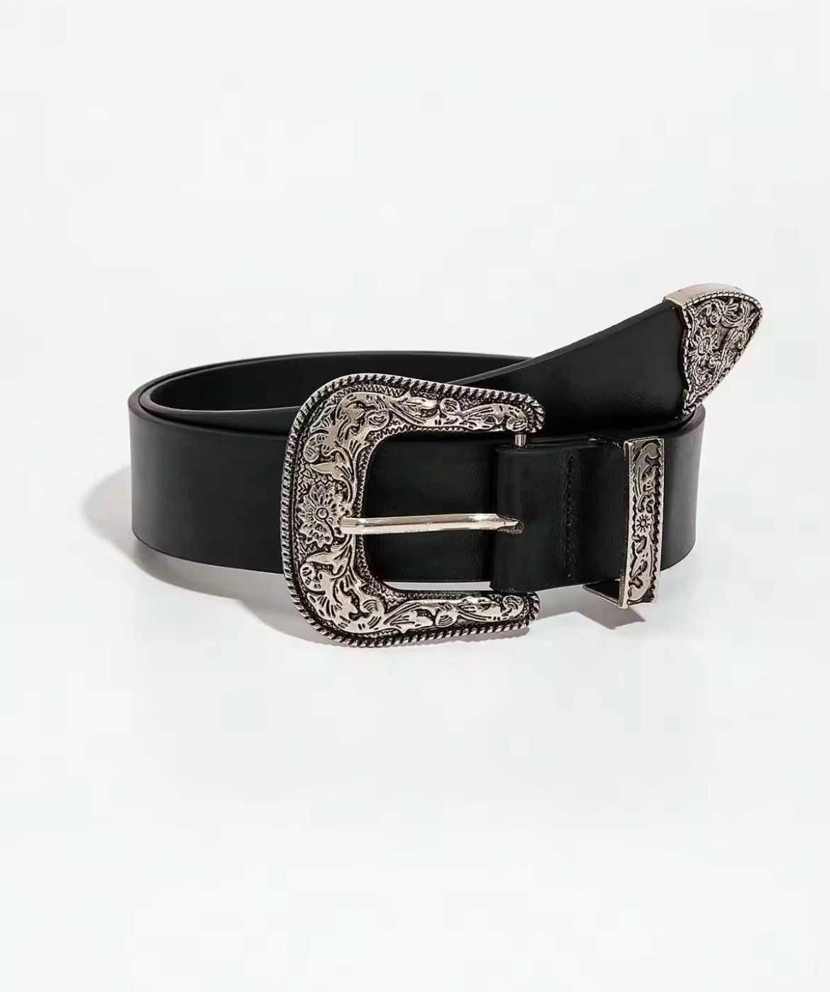 Japanese Brand × Vintage Y2K Buckle Belt (black) Size 32 - 5 Thumbnail