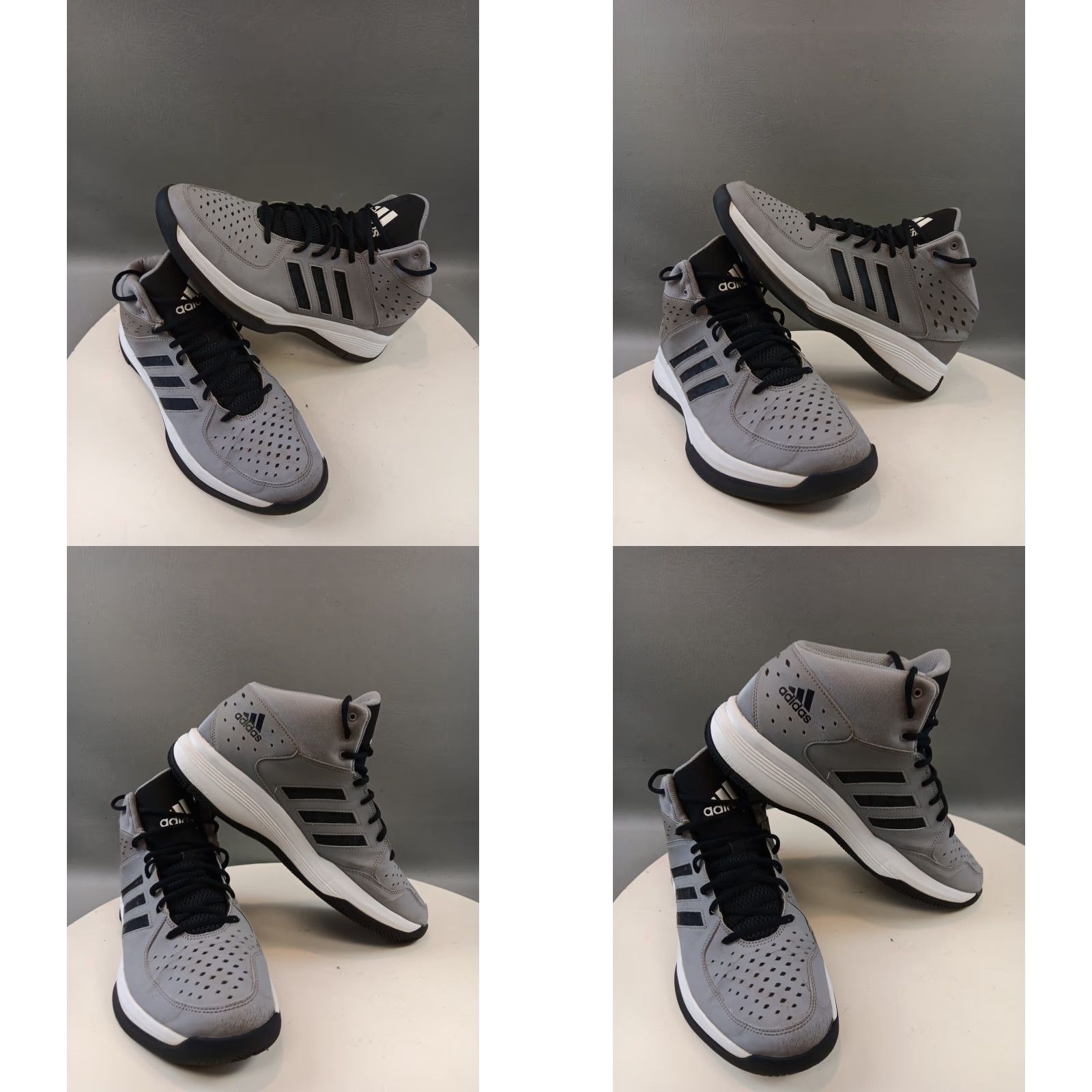 Adidas Adidas Court Fury Shoes Sneakers Men Size 13 Gray Basketball Mid Top Shoes Size US L / EU 52-54 / 3 - 10 Thumbnail