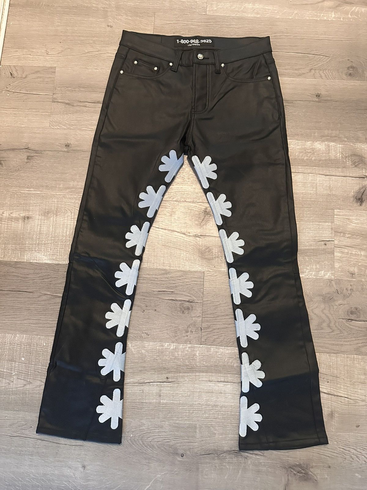LOSTSHDWS LostShdws Drkshdws Leather Pants Frost Size US 32 / EU 48 - 1 Thumbnail
