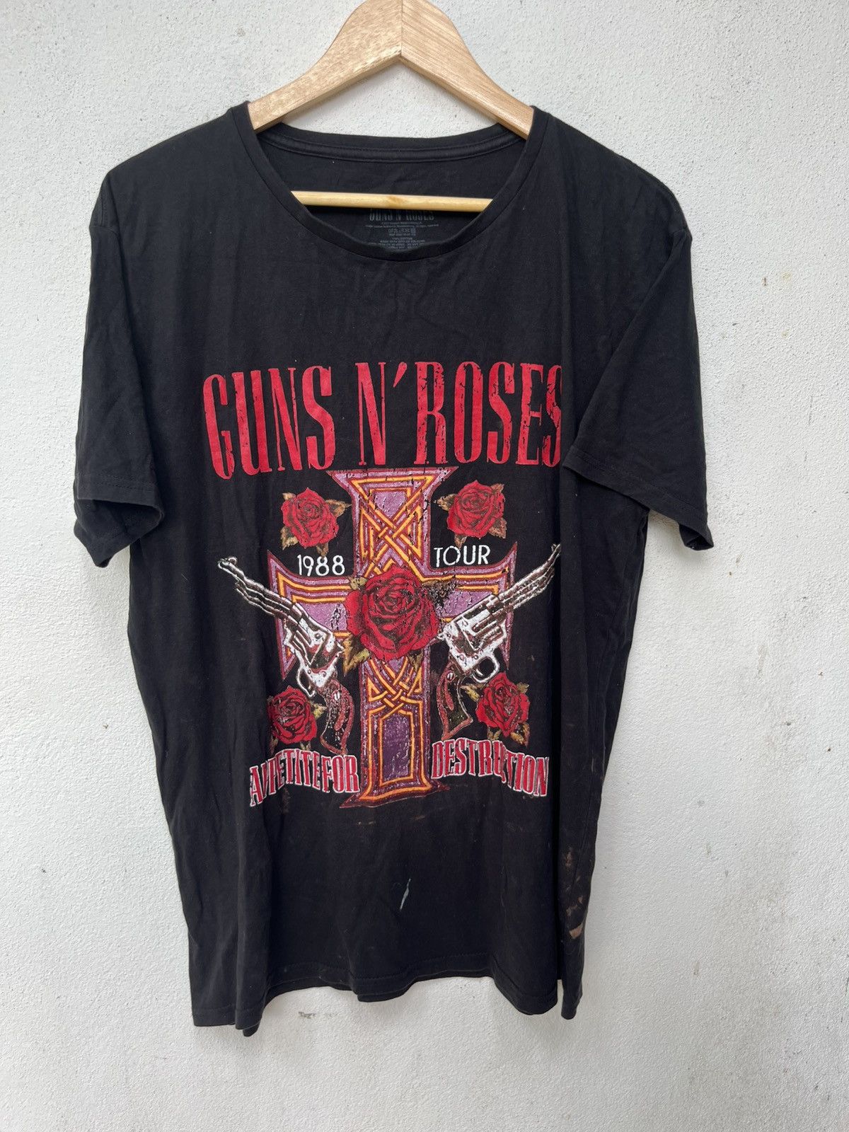 Band Tees 💥Guns N Roses 1988 Repro Tour Tee Size US M / EU 48-50 / 2 - 1 Thumbnail
