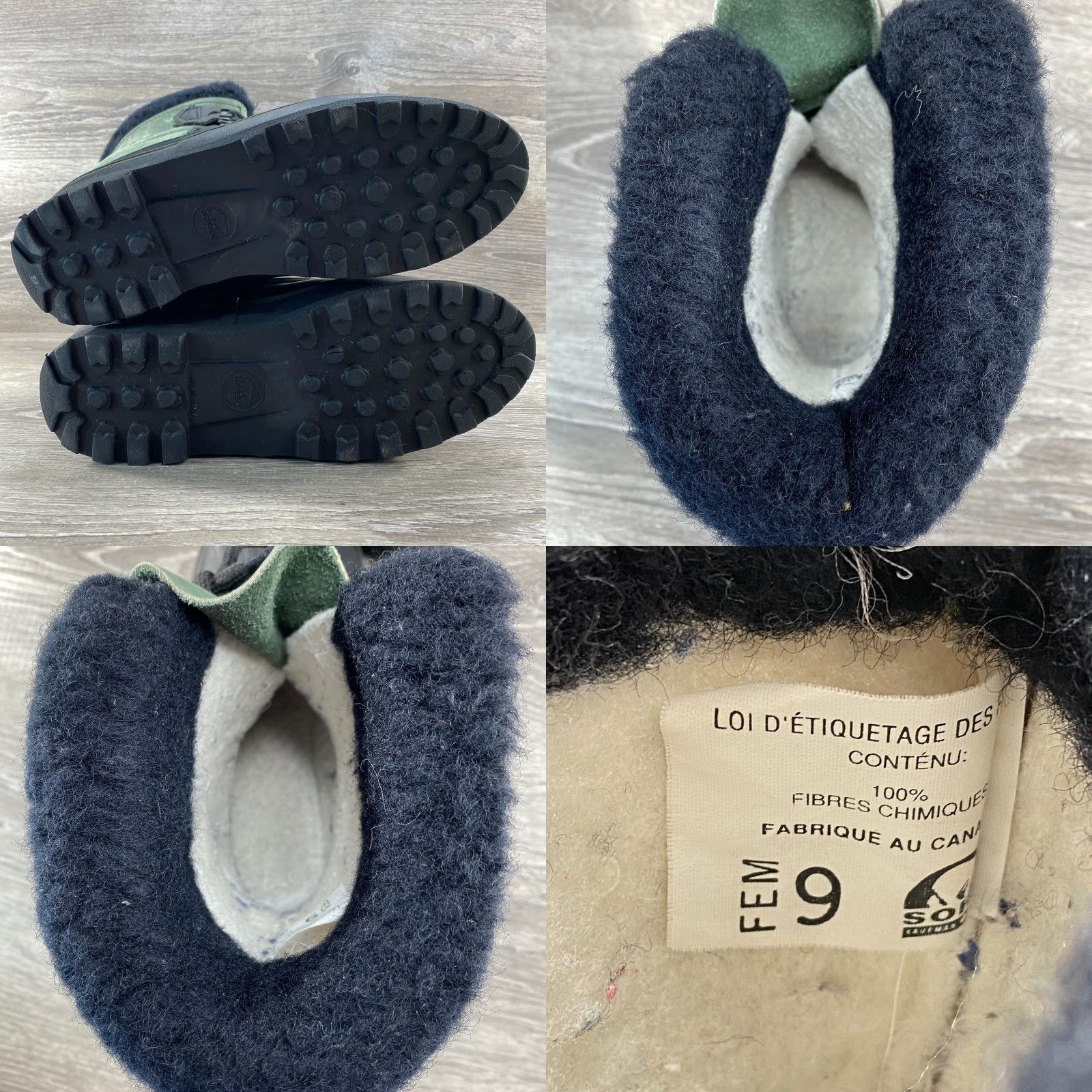 SOREL VINTAGE Sorel Alpine Green Kaufman Canada Insulated Winter Leather Rubber Duck Boots 9 Size US 9 / IT 39 - 8 Thumbnail