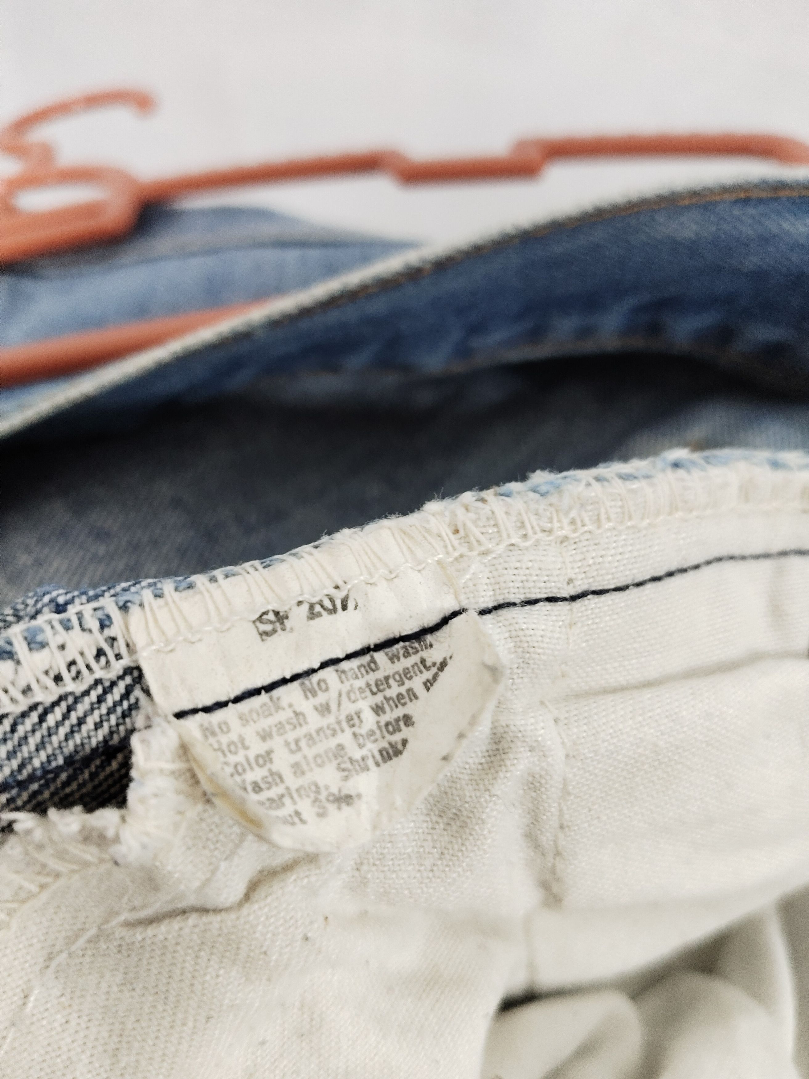 Levi's × Levi's Vintage Clothing × Vintage Vintage 80s Levis Orange Tag Faded Jeans Size US 30 / EU 46 - 9 Thumbnail