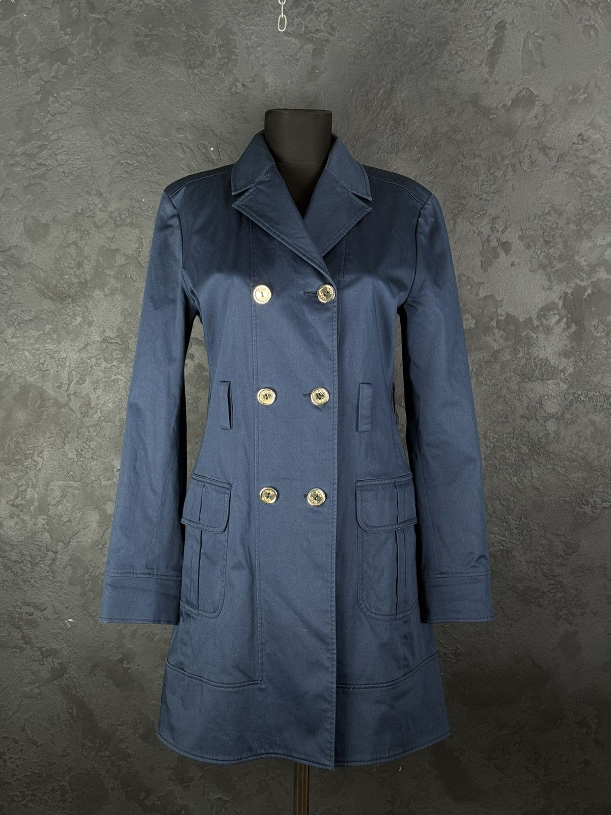 Versace Vintage Versace Jeans Couture 90s Trench Coat jacket Size L / US 10 / IT 46 - 2 Thumbnail