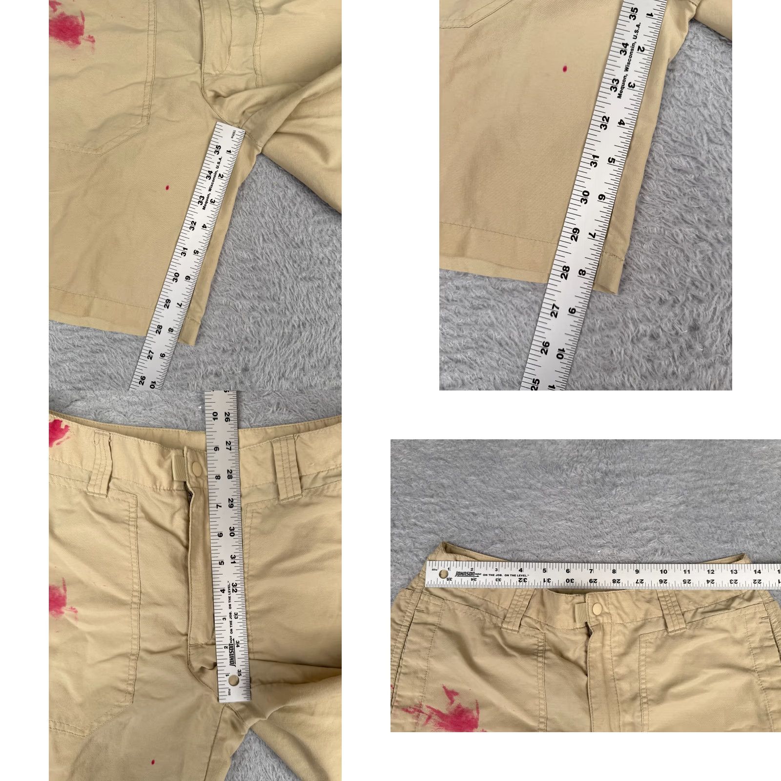 Patagonia Patagonia Shorts Women 6 Beige Nylon Cargo Zip Pockets Hiking Camp 27x8 Size 28" / US 6 / IT 42 - 8 Thumbnail