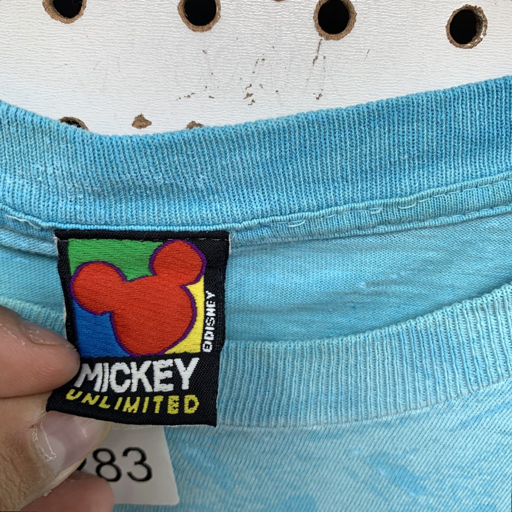 Mickey Unlimited VTG Disney Goofy Mickey Unlimited Shirt Men L Blue Tie Dye Graphic Print 1990s 90s Mens T-Shirt Size US L / EU 52-54 / 3 - 4 Thumbnail