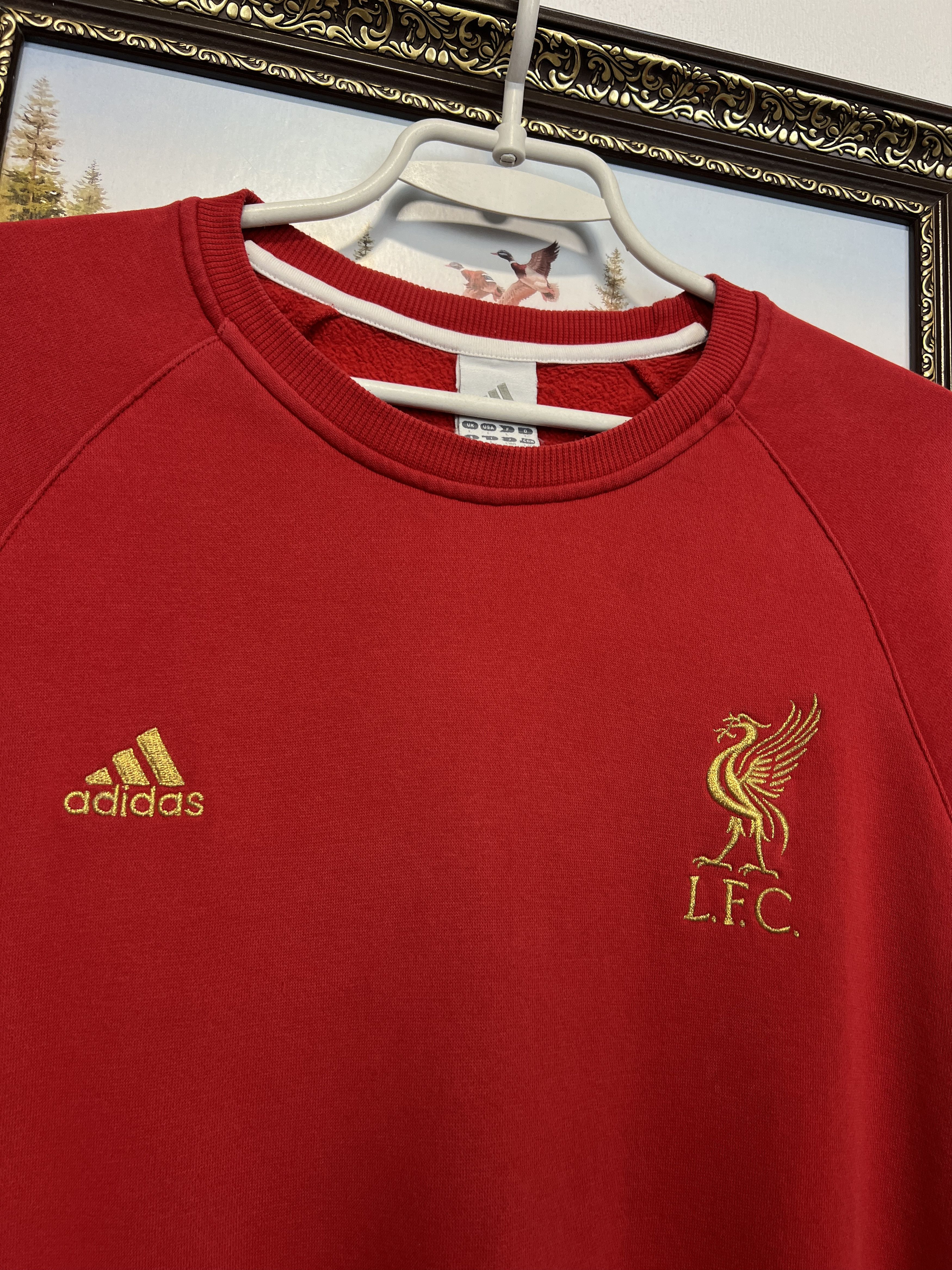 Adidas Vintage Adidas Liverpool Football Sweatshirt Jacket Crewneck Size US L / EU 52-54 / 3 - 3 Thumbnail