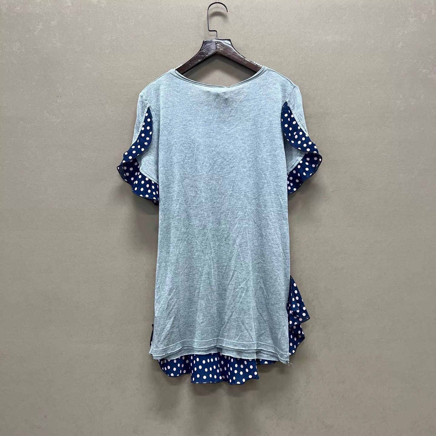 Valentino VALENTINO nwt gray colorblocked polka dot women's M dress Size M / US 6-8 / IT 42-44 - 2 Thumbnail