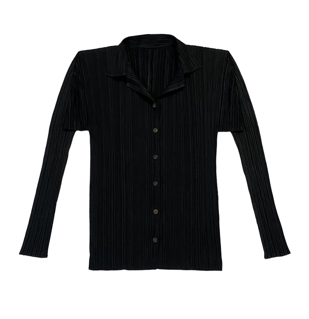 Issey Miyake Pleats Please Pleated Basics Button Ups Size L / US 10 / IT 46 - 2 Thumbnail