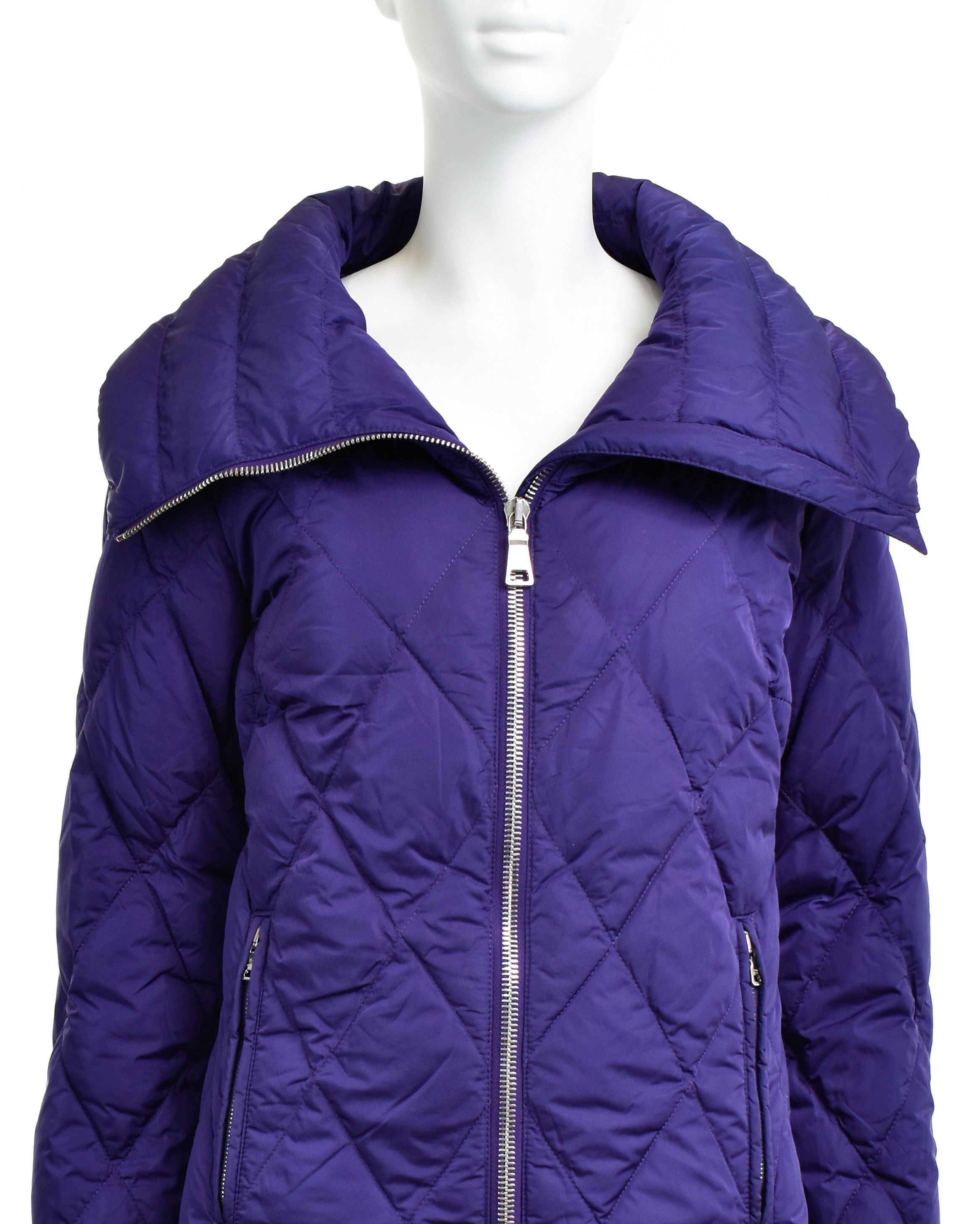 Prada PRADA 280061 Down Puffer Ski Jacket High Collar Coat Size 40 Size S / US 4 / IT 40 - 5 Thumbnail