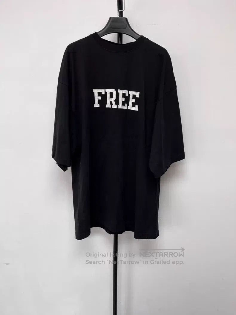 Balenciaga Balenciaga Free Alphabet Print Loose Classic Short Sleeve Size US XXS / EU 40 - 1 Thumbnail