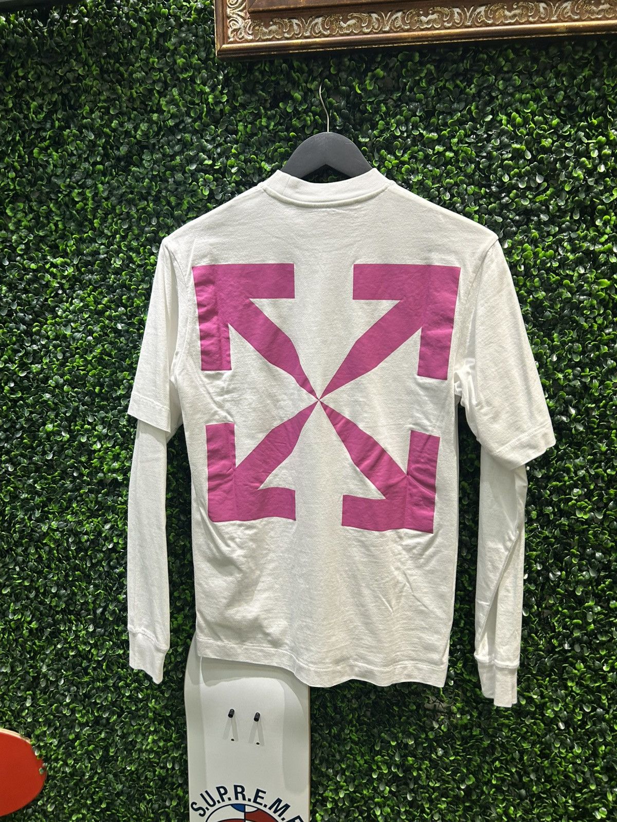 Off-White Off-White DJ Slim Fit Double Sleeve Tee Size US XXS / EU 40 - 2 Thumbnail
