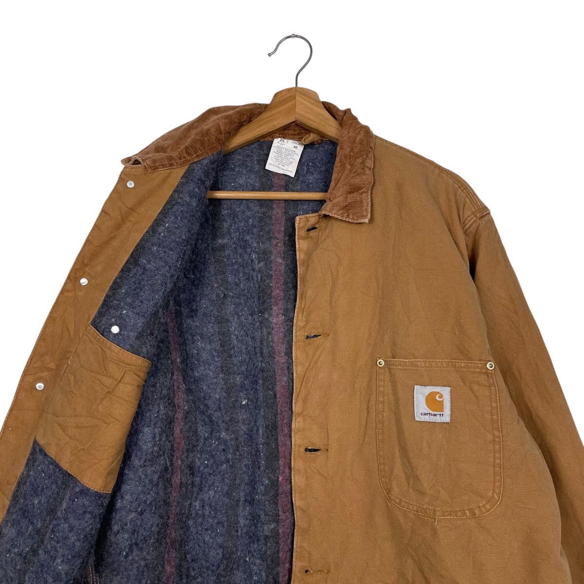 Carhartt Vintage 80s Carhatt Detroit Duck Canvas Workwear Jacket Size US L / EU 52-54 / 3 - 10 Thumbnail